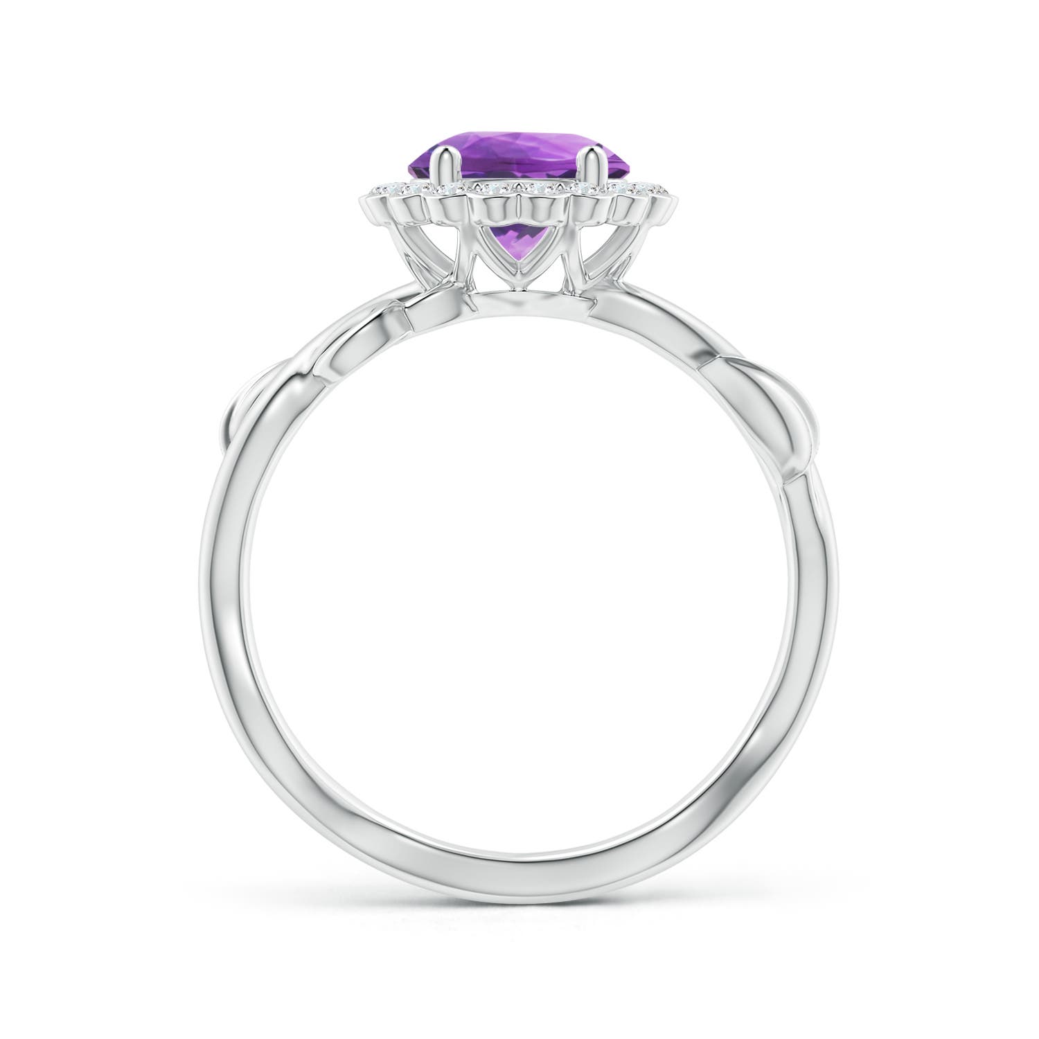 AA - Amethyst / 1.33 CT / 14 KT White Gold