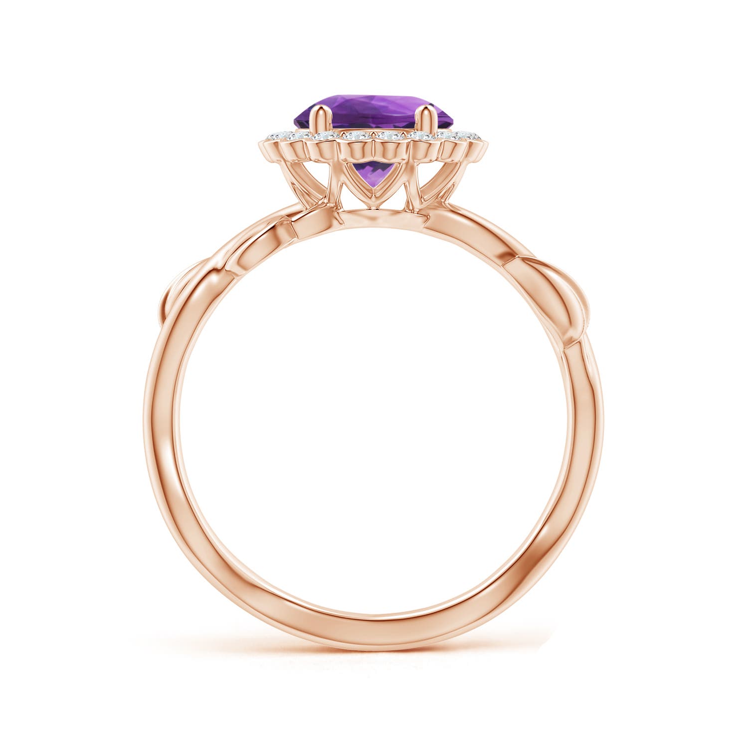 AAA - Amethyst / 1.33 CT / 14 KT Rose Gold