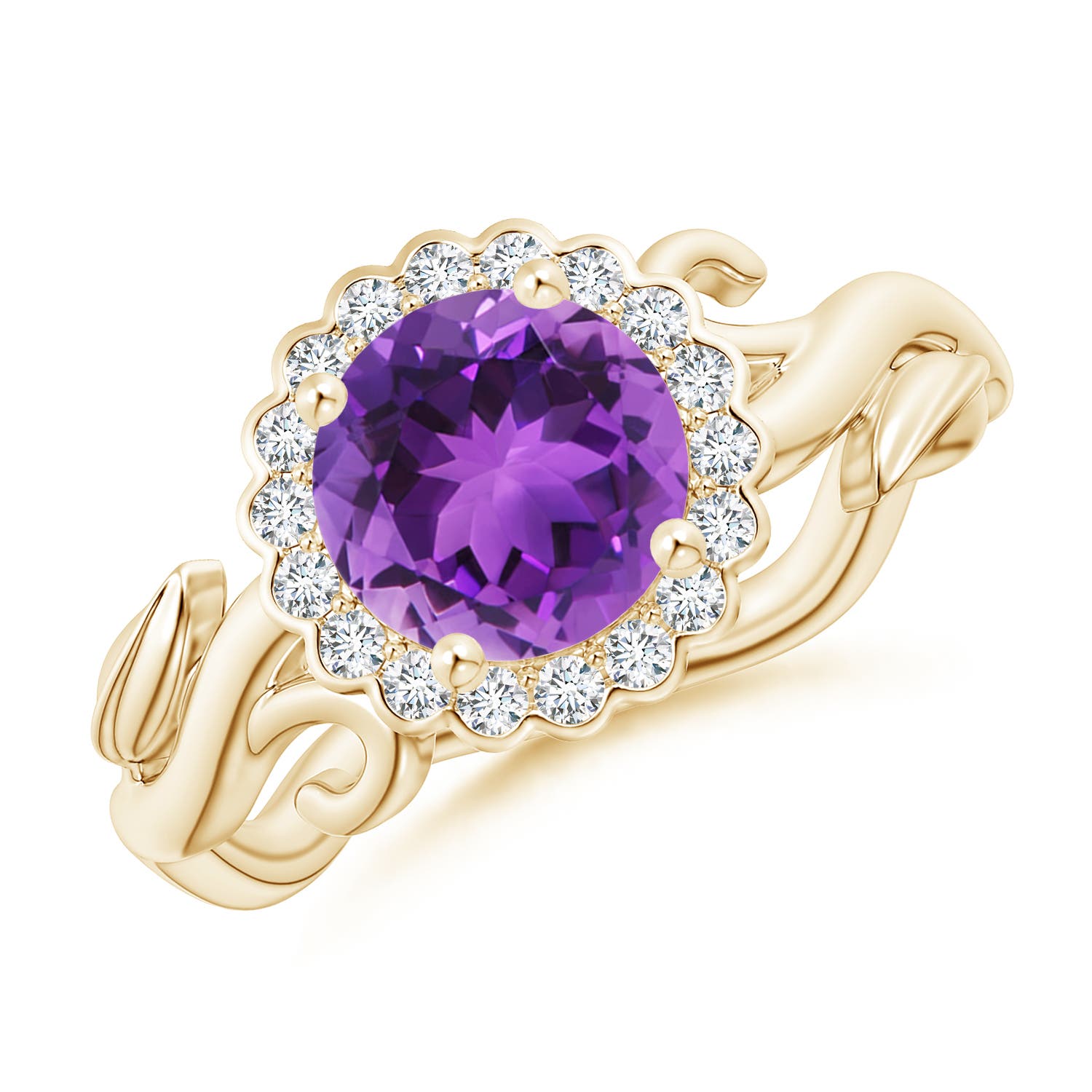 AAA - Amethyst / 1.33 CT / 14 KT Yellow Gold