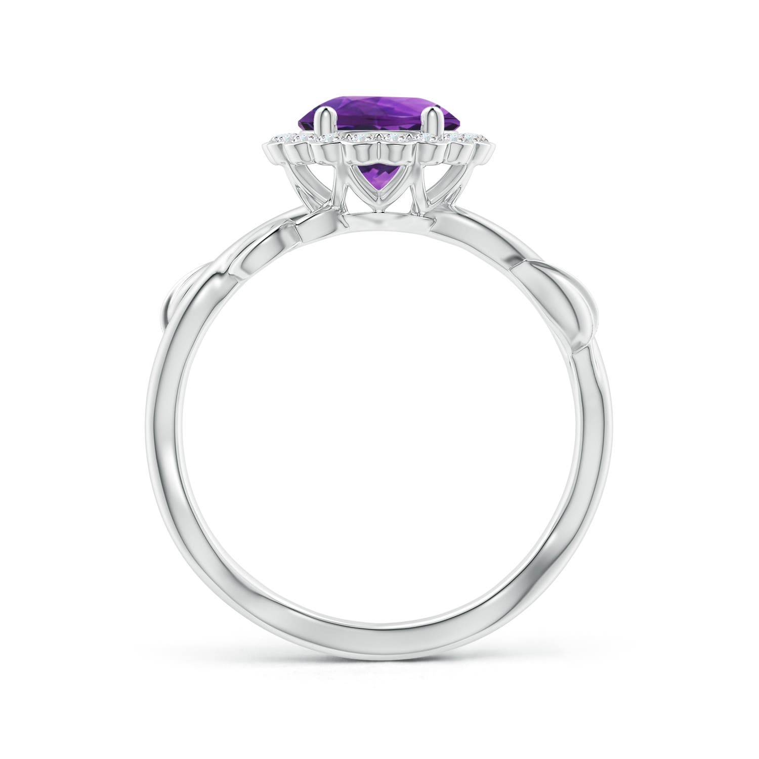 AAAA - Amethyst / 1.33 CT / 14 KT White Gold