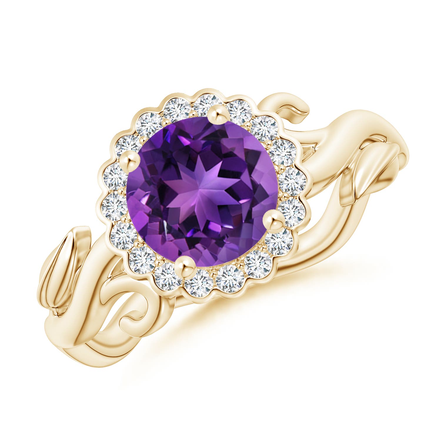 AAAA - Amethyst / 1.33 CT / 14 KT Yellow Gold