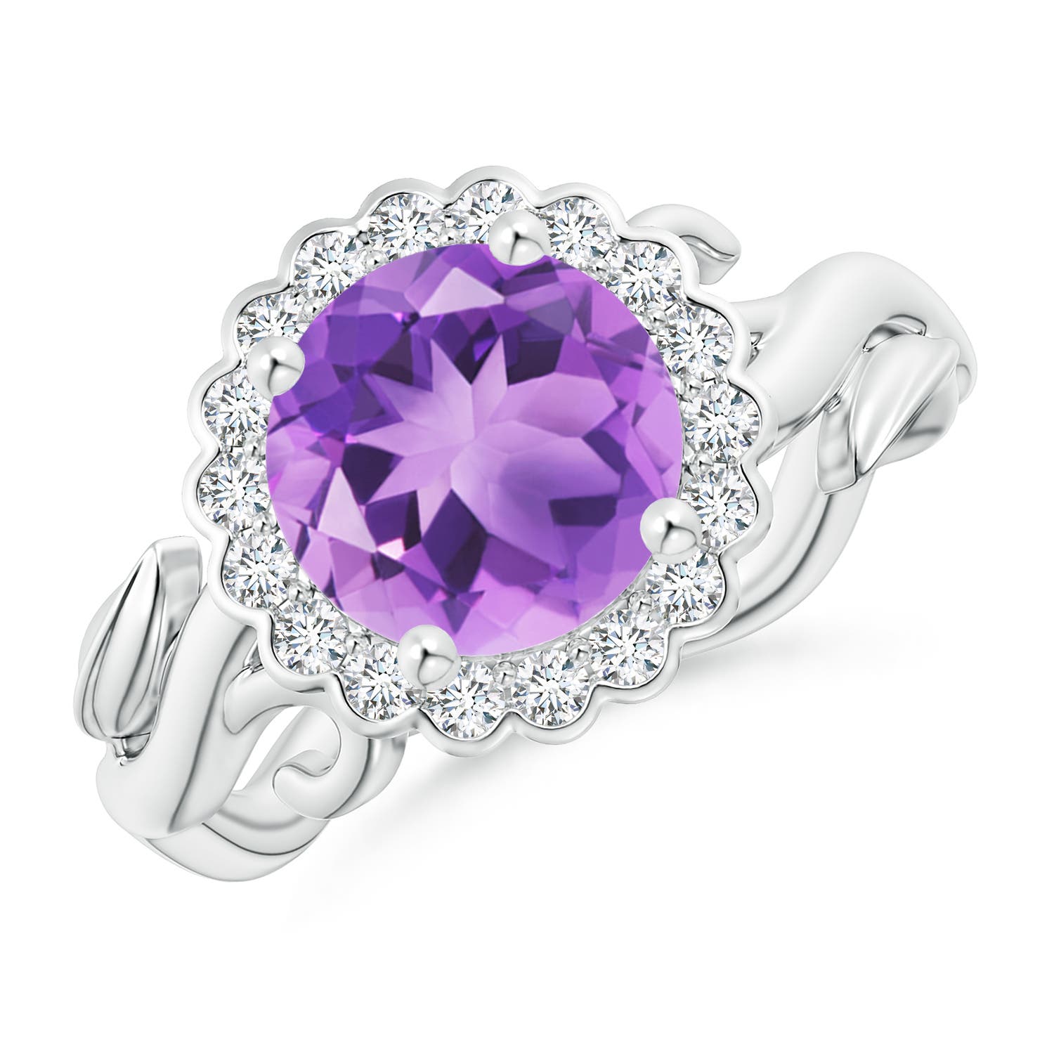 A - Amethyst / 1.95 CT / 14 KT White Gold