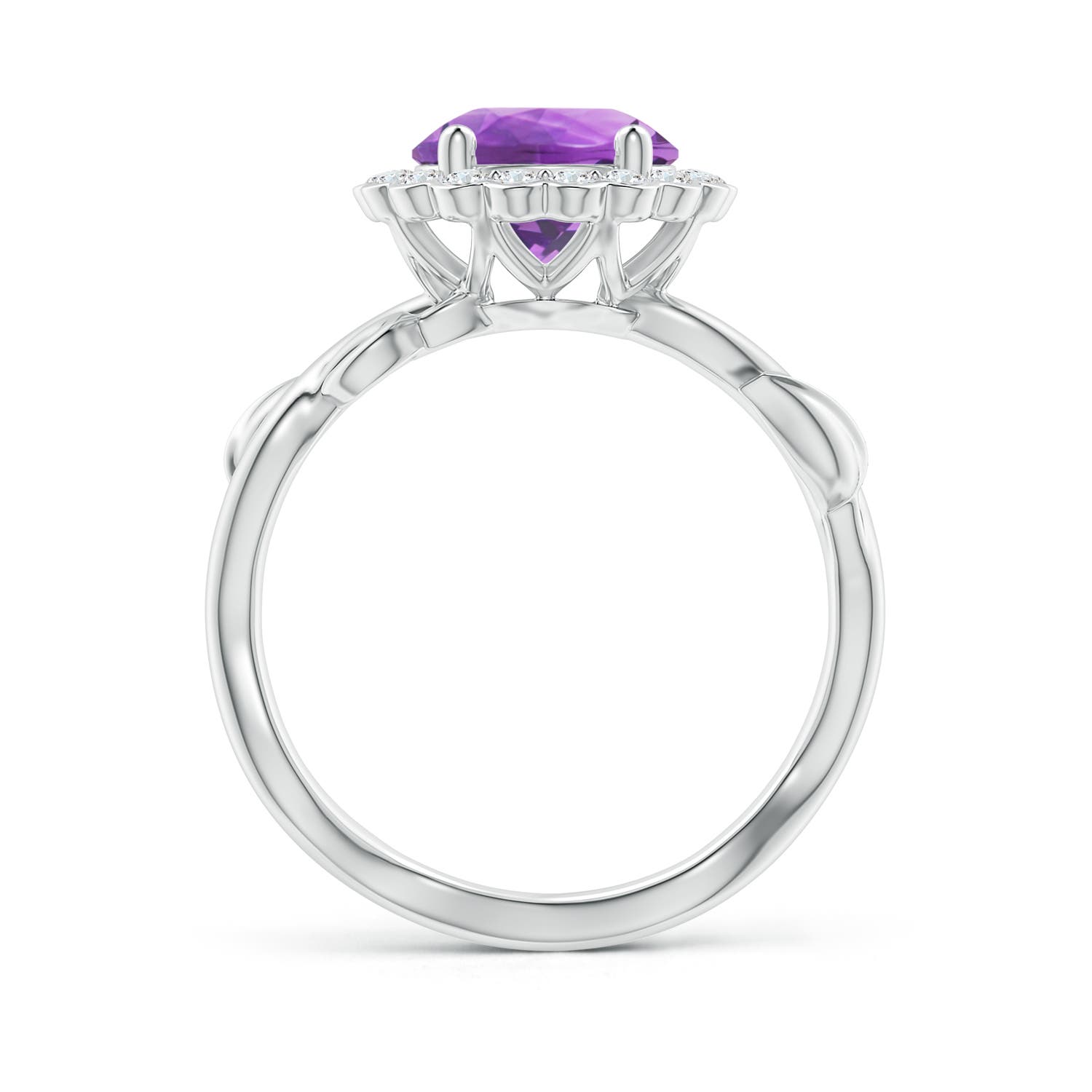 AA - Amethyst / 1.95 CT / 14 KT White Gold