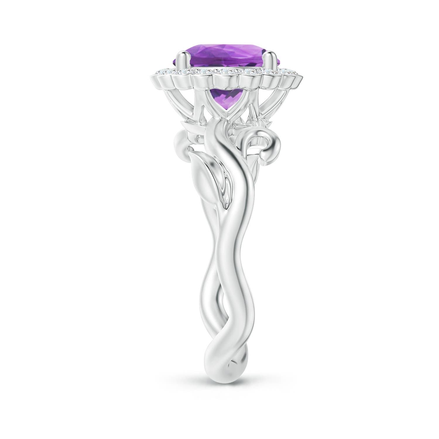 AA - Amethyst / 1.95 CT / 14 KT White Gold