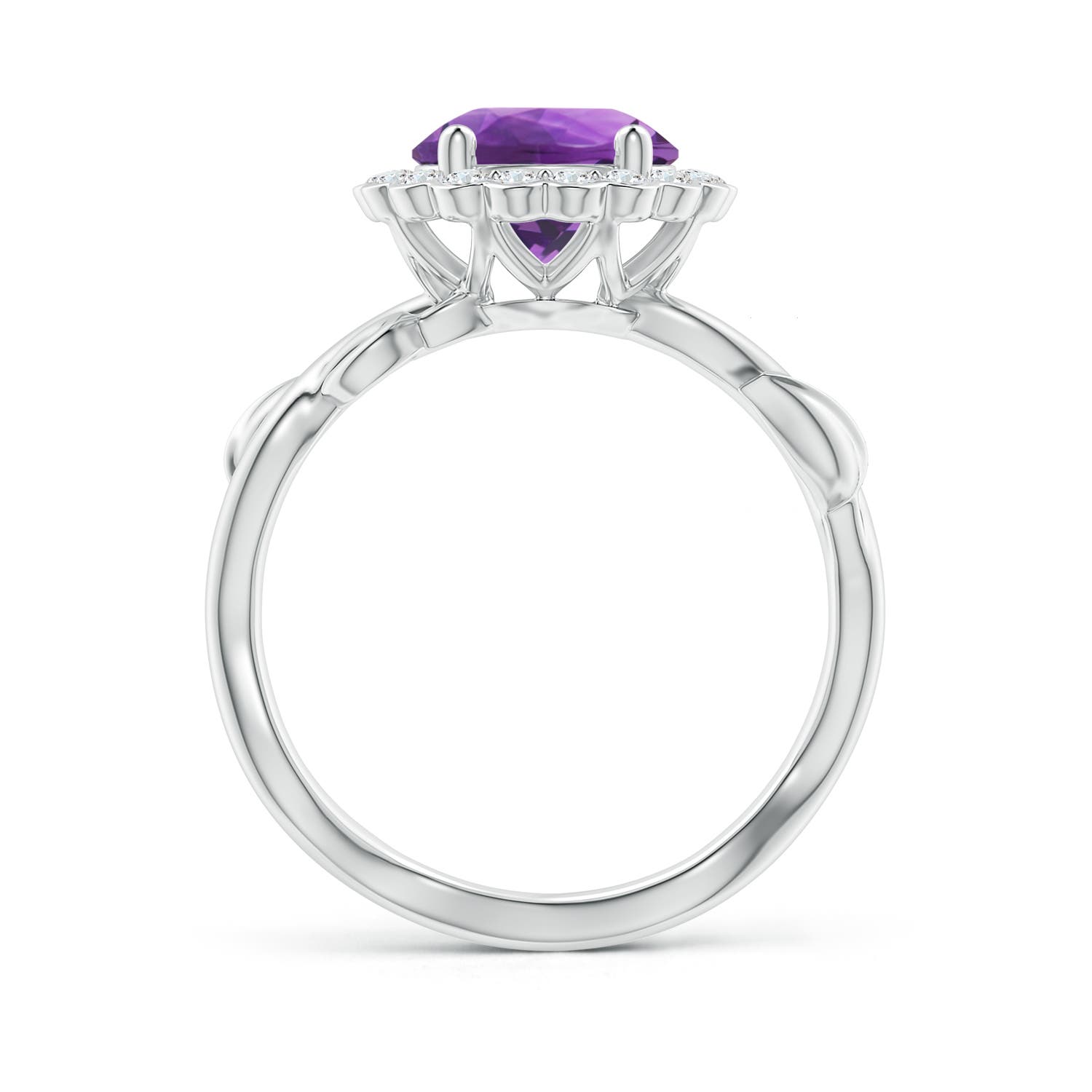 AAA - Amethyst / 1.95 CT / 14 KT White Gold