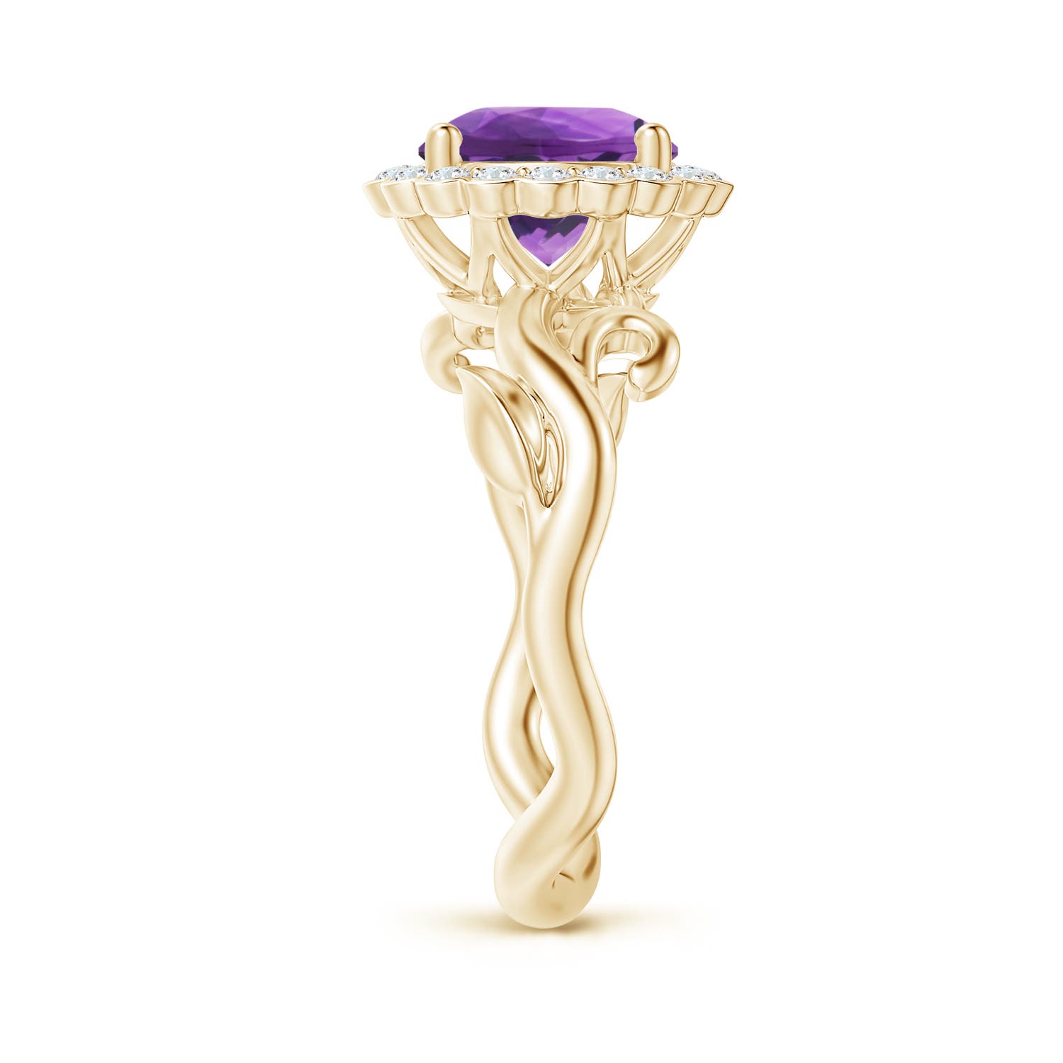 AAA - Amethyst / 1.95 CT / 14 KT Yellow Gold