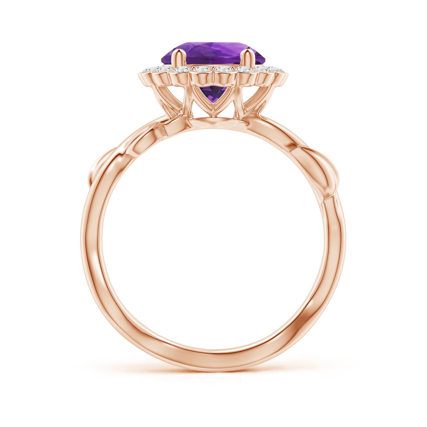 AAAA - Amethyst / 1.95 CT / 14 KT Rose Gold