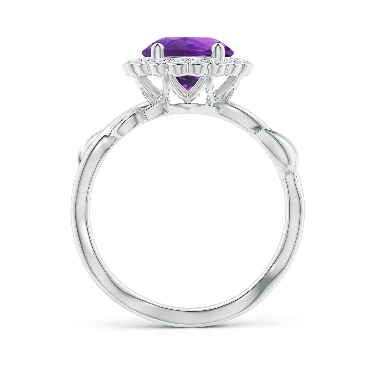 AAAA - Amethyst / 1.95 CT / 14 KT White Gold