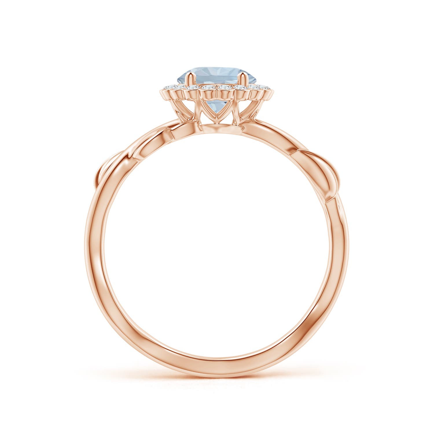 A - Aquamarine / 0.83 CT / 14 KT Rose Gold