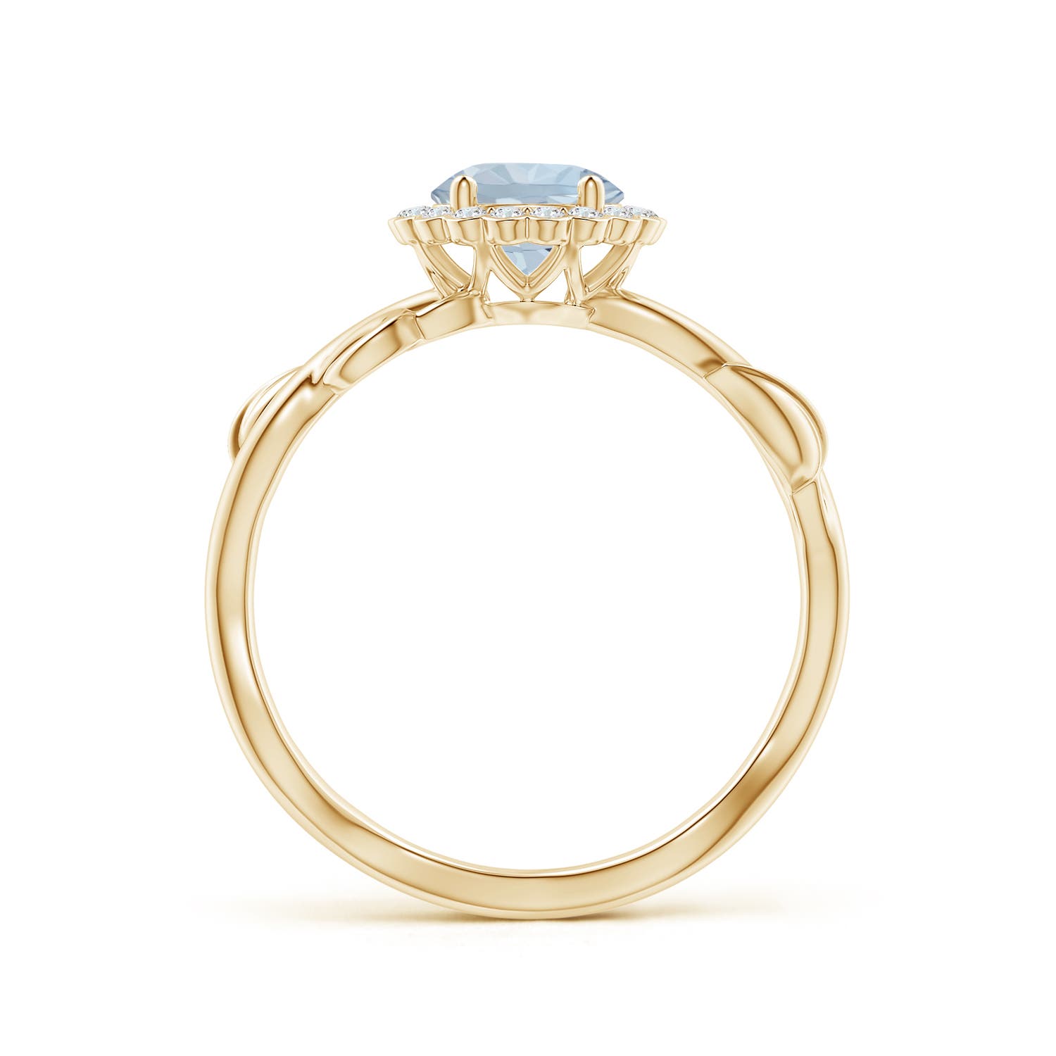 A - Aquamarine / 0.83 CT / 14 KT Yellow Gold