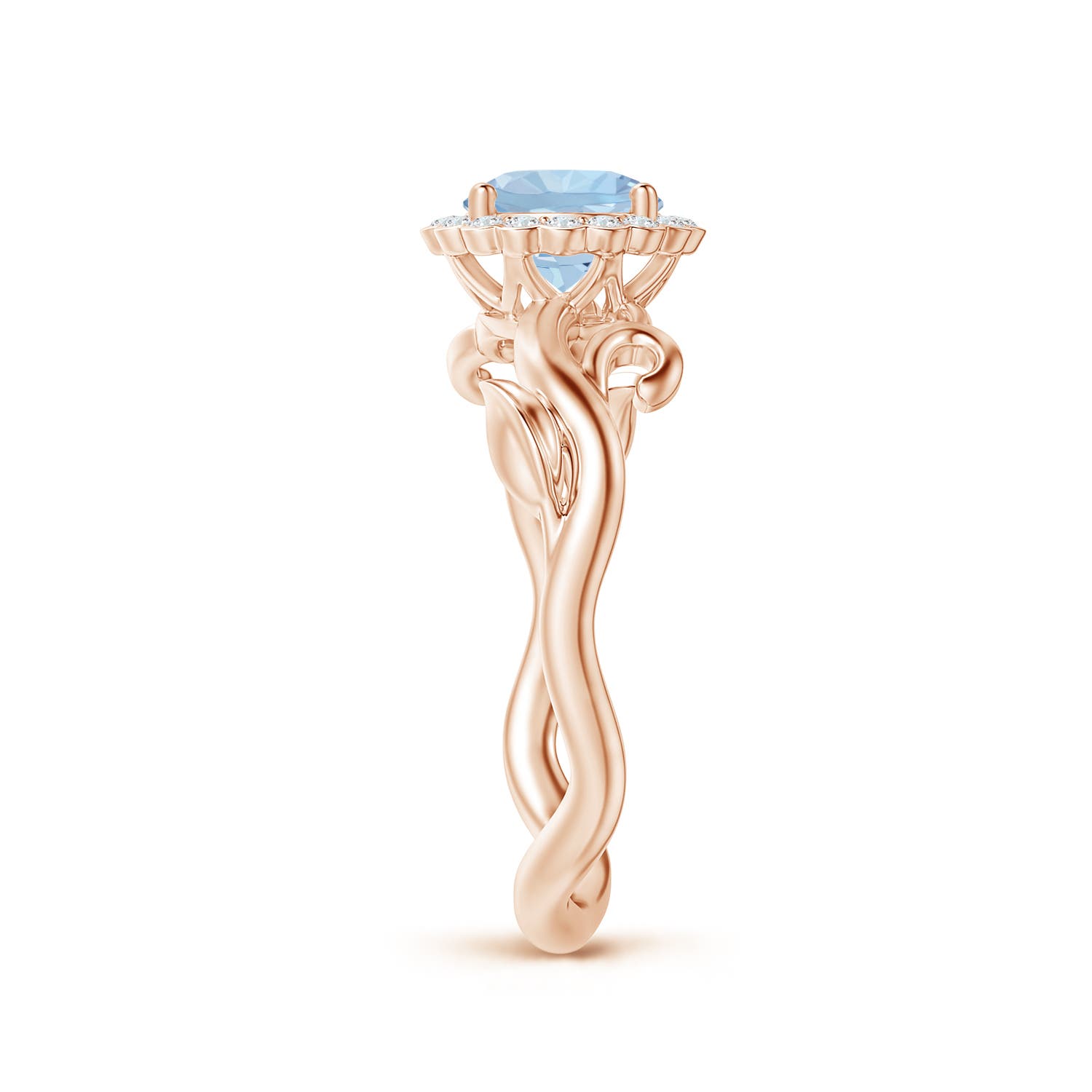 AA - Aquamarine / 0.83 CT / 14 KT Rose Gold