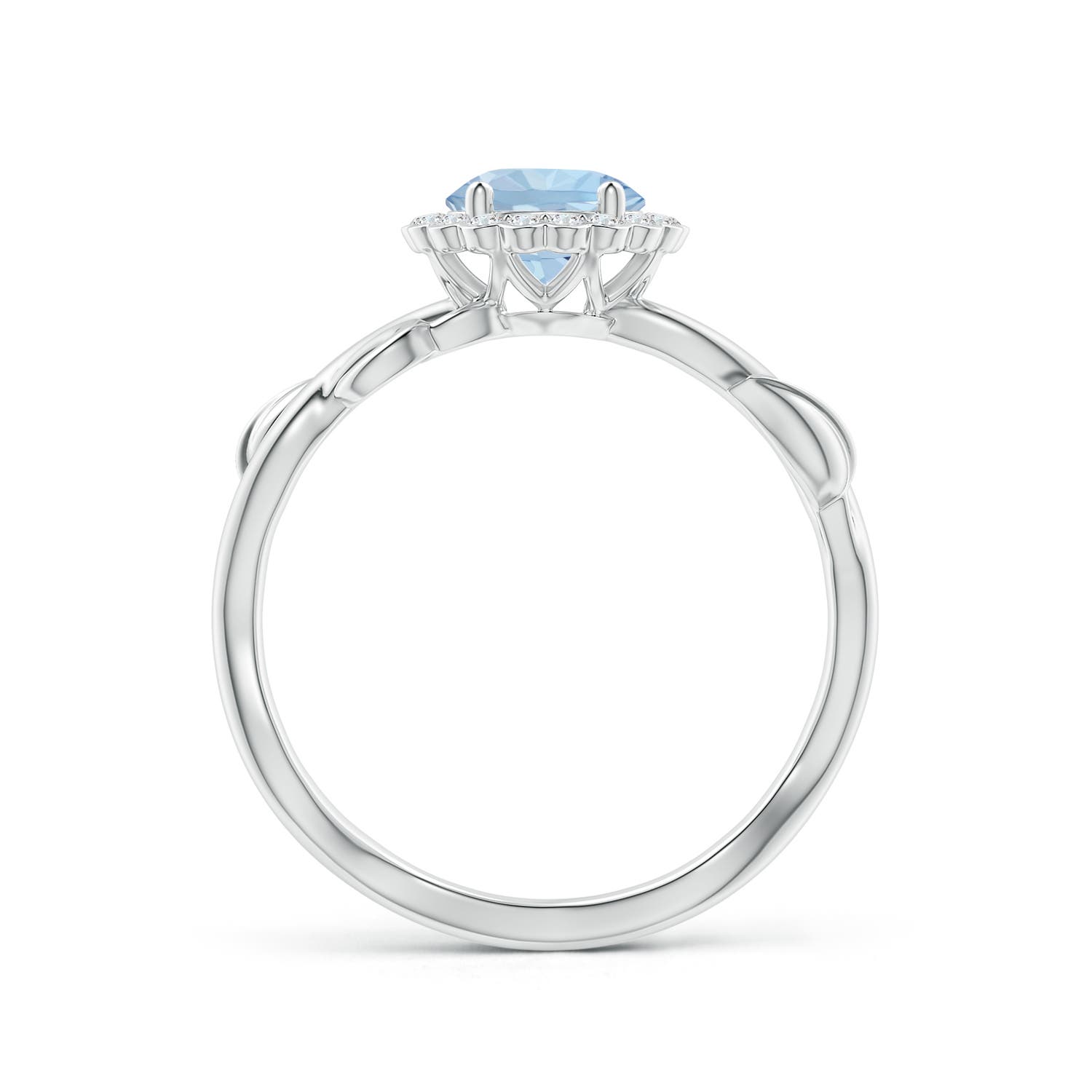 AA - Aquamarine / 0.83 CT / 14 KT White Gold