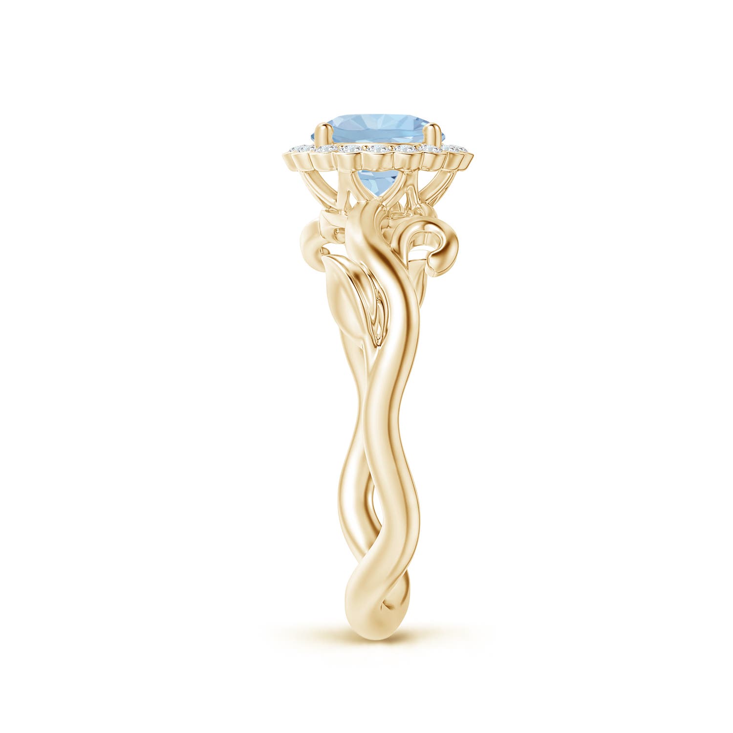 AA - Aquamarine / 0.83 CT / 14 KT Yellow Gold