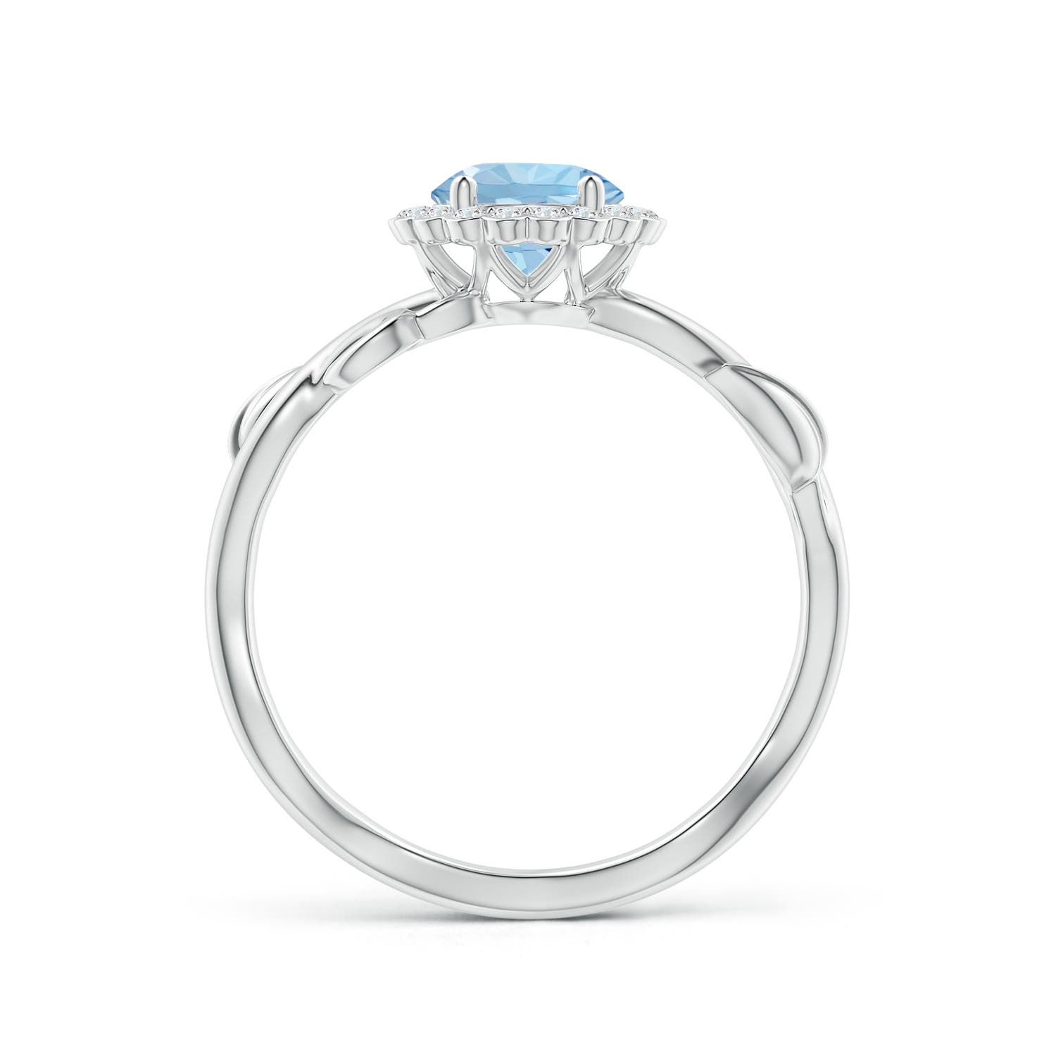 AAA - Aquamarine / 0.83 CT / 14 KT White Gold