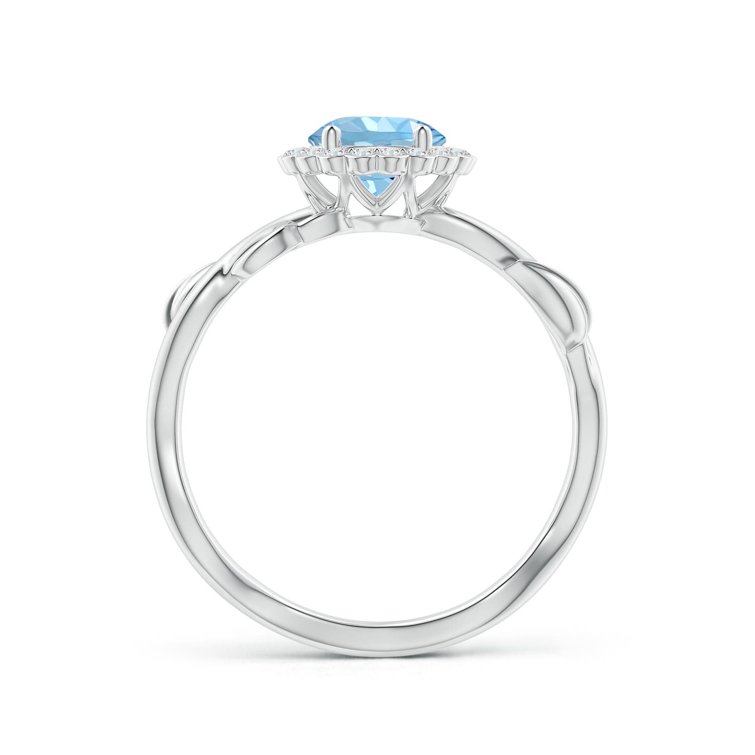 AAAA - Aquamarine / 0.83 CT / 14 KT White Gold