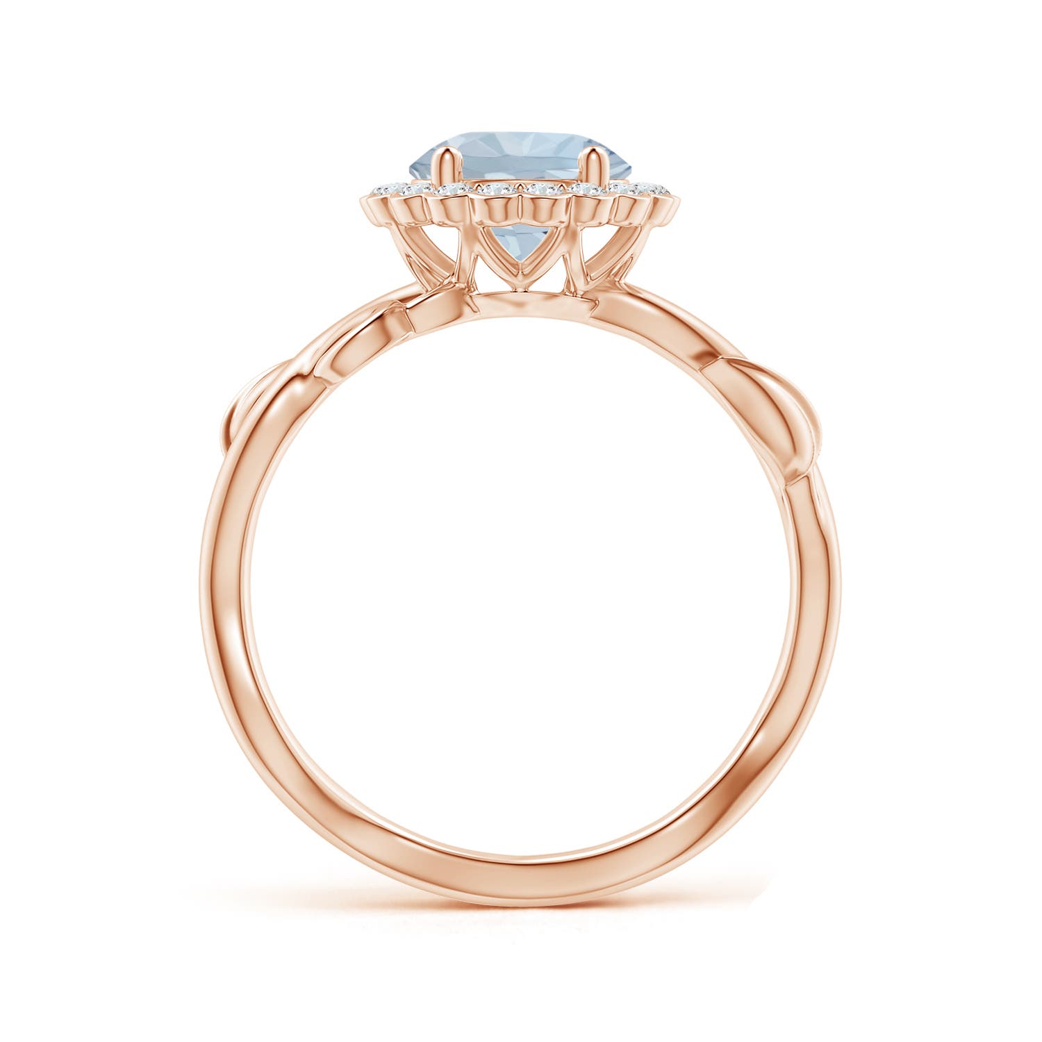 A - Aquamarine / 1.3 CT / 14 KT Rose Gold