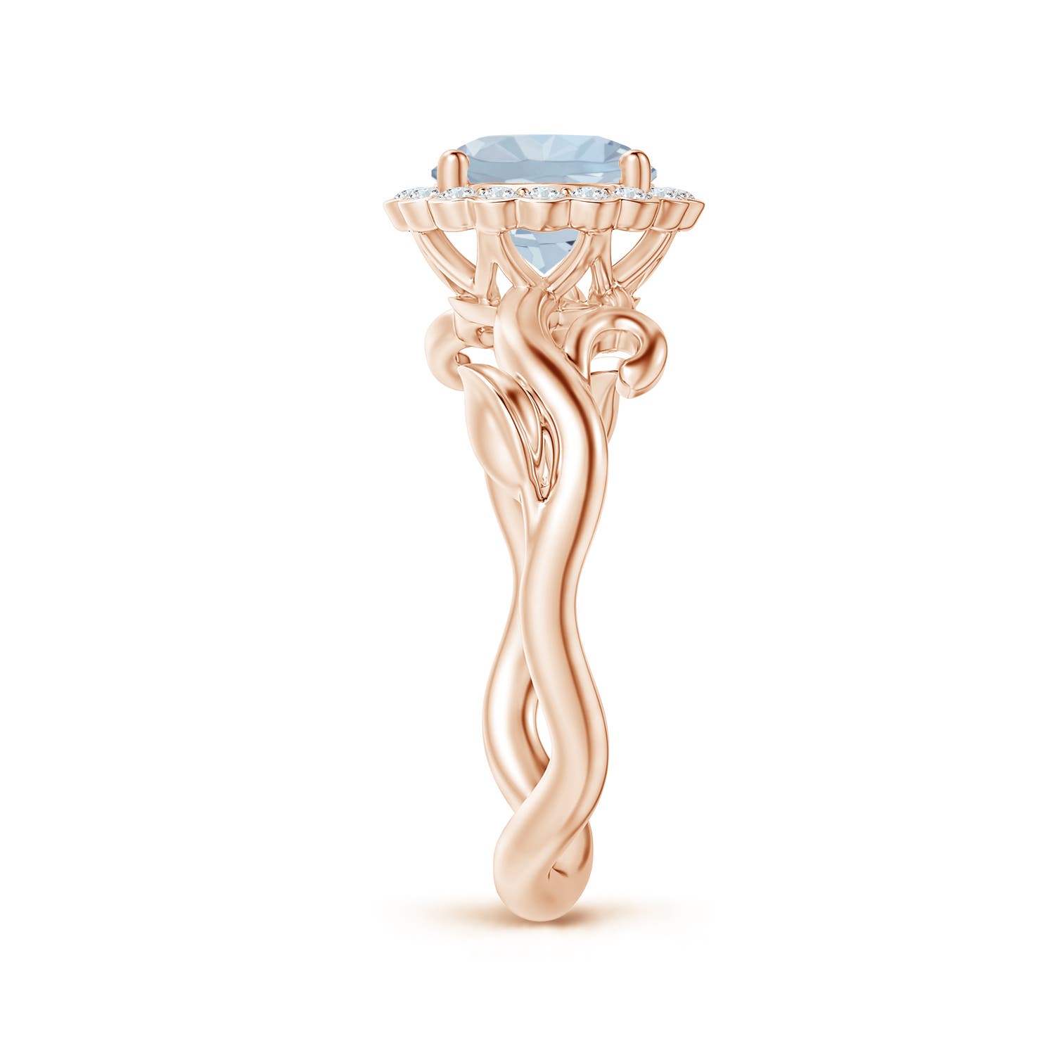 A - Aquamarine / 1.3 CT / 14 KT Rose Gold