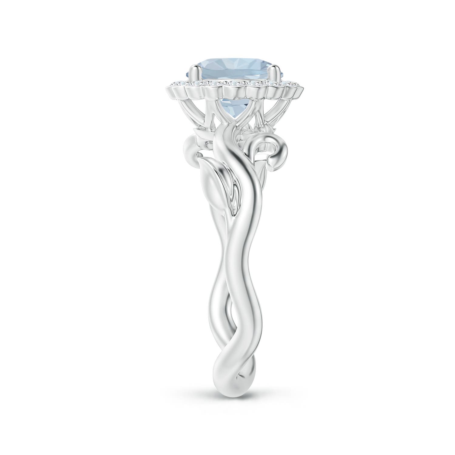 A - Aquamarine / 1.3 CT / 14 KT White Gold