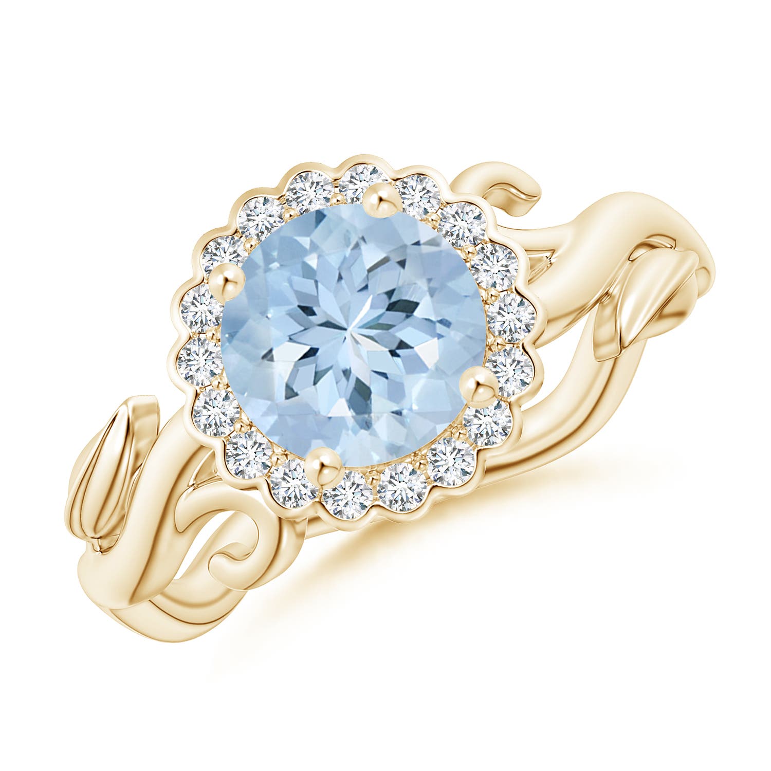 AA - Aquamarine / 1.3 CT / 14 KT Yellow Gold