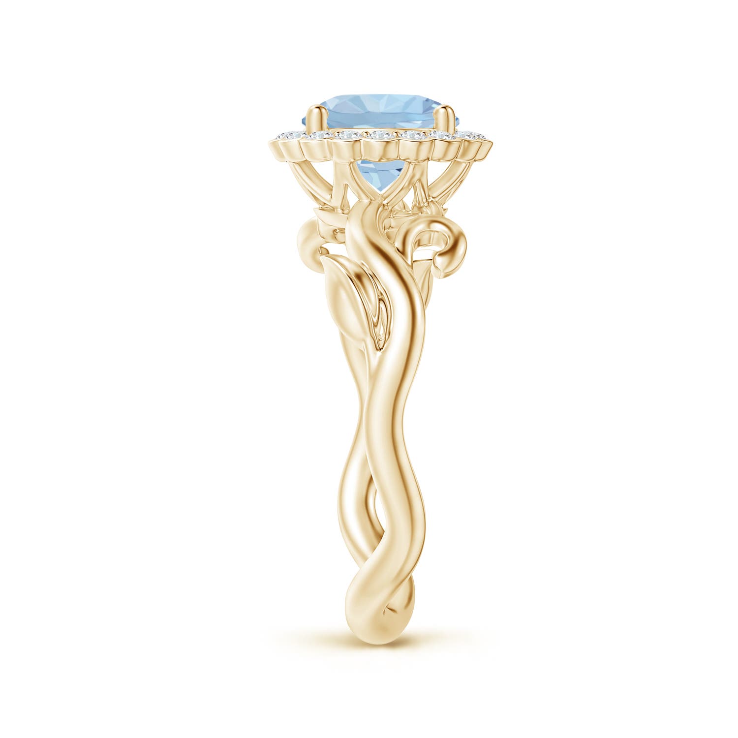 AA - Aquamarine / 1.3 CT / 14 KT Yellow Gold