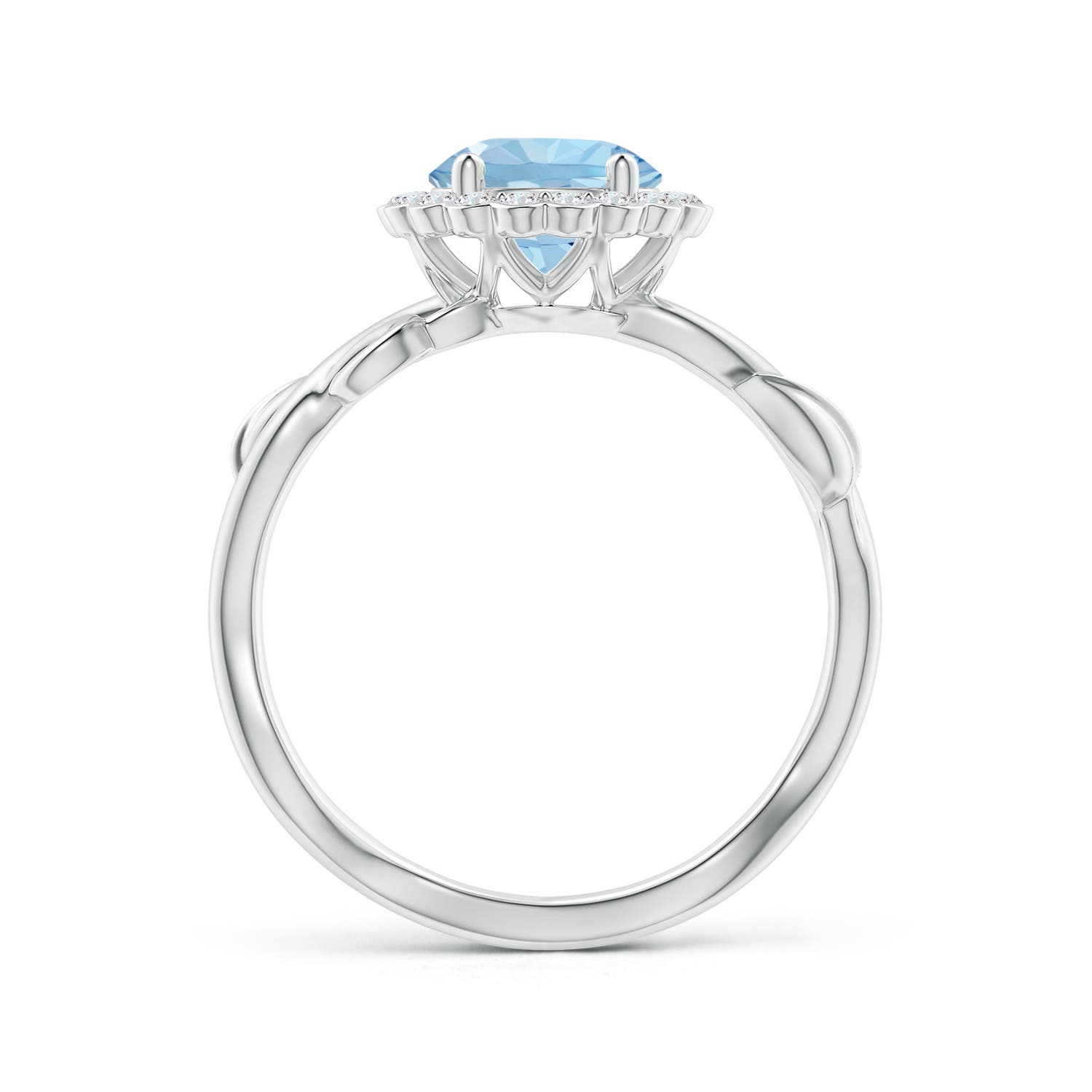 AAA - Aquamarine / 1.3 CT / 14 KT White Gold