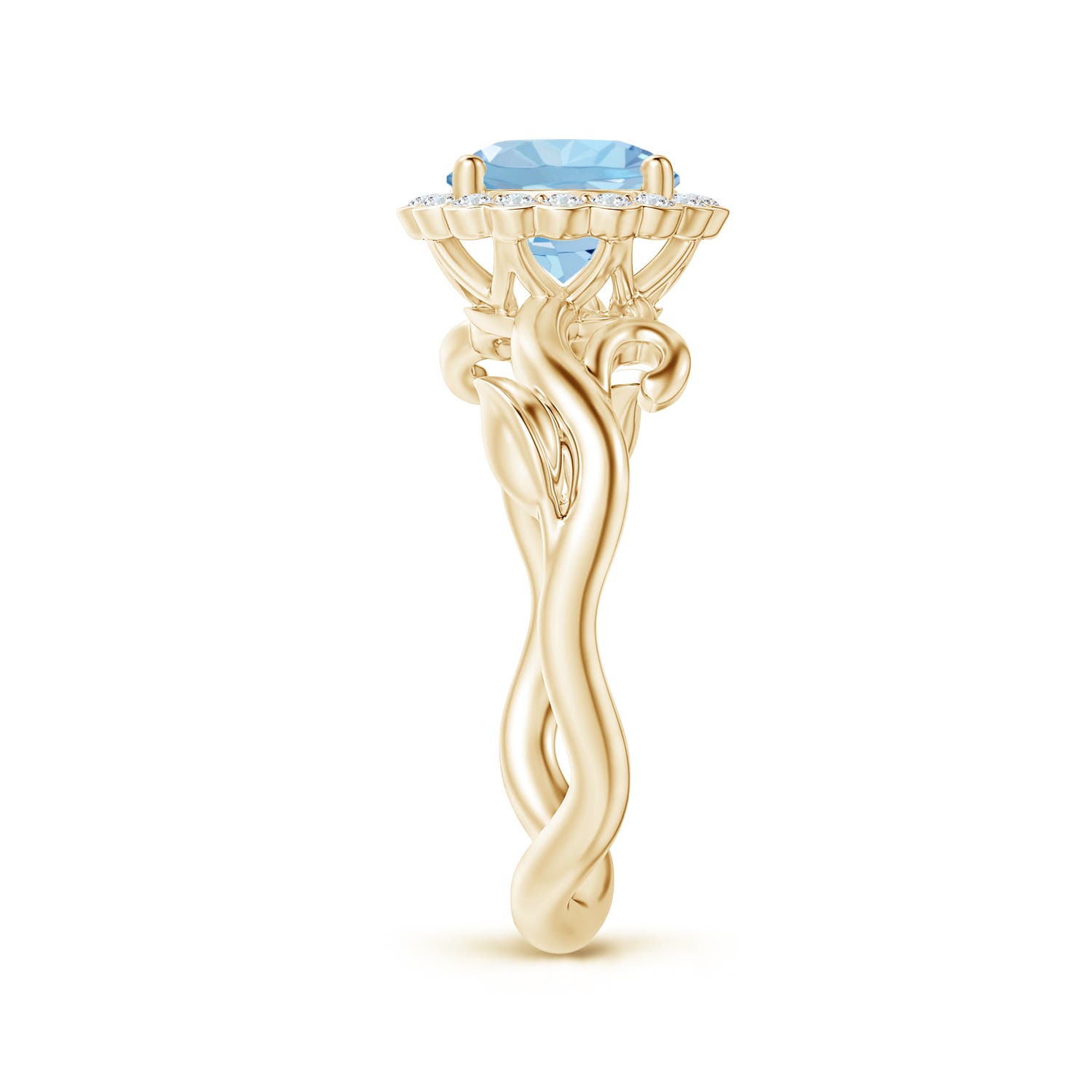 AAA - Aquamarine / 1.3 CT / 14 KT Yellow Gold