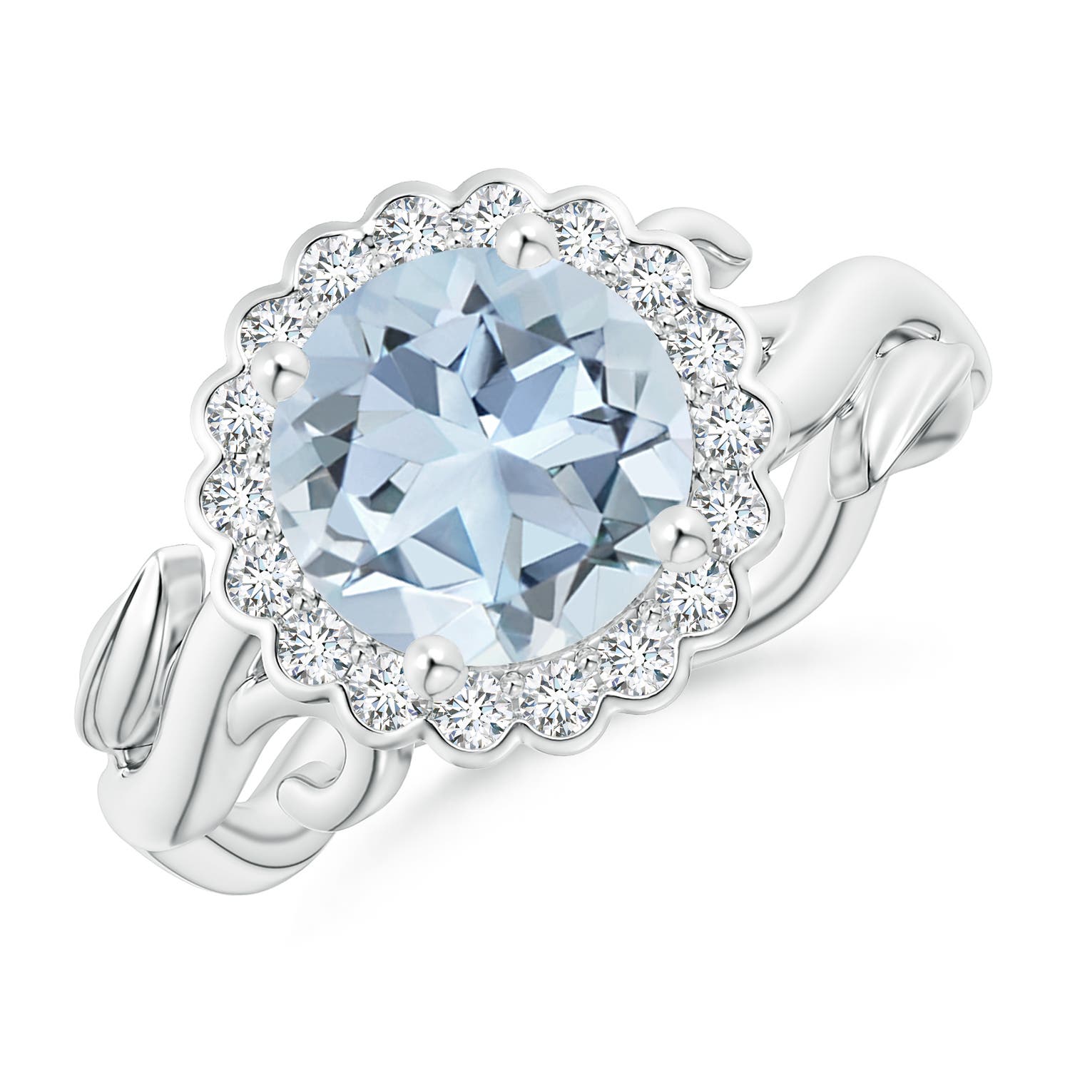 A - Aquamarine / 1.85 CT / 14 KT White Gold