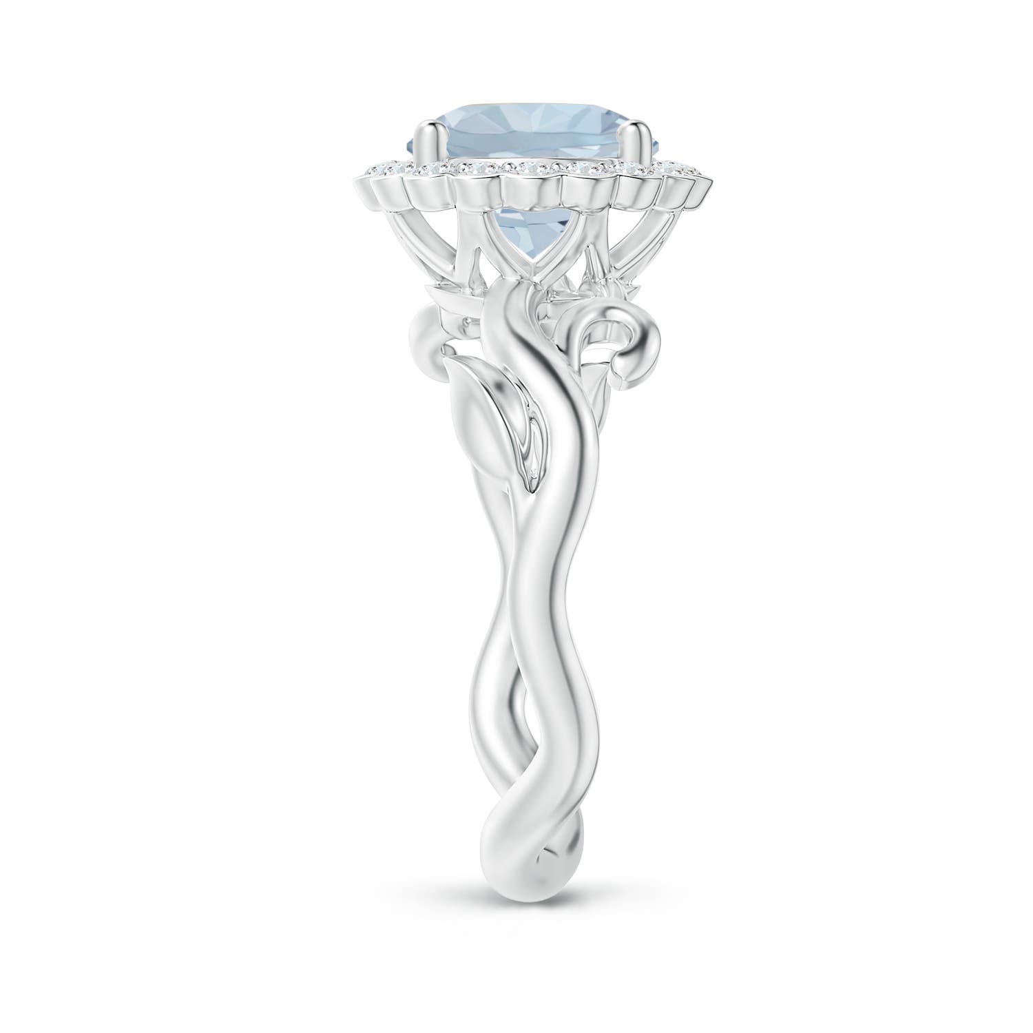 A - Aquamarine / 1.85 CT / 14 KT White Gold