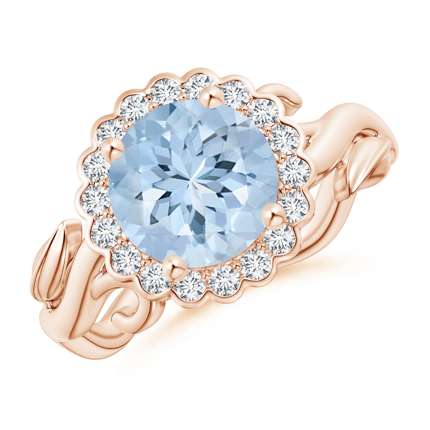 AA - Aquamarine / 1.85 CT / 14 KT Rose Gold