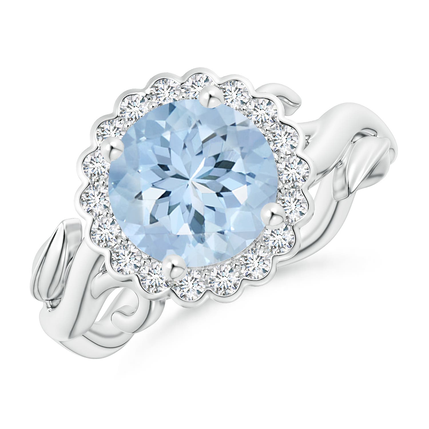 AA - Aquamarine / 1.85 CT / 14 KT White Gold