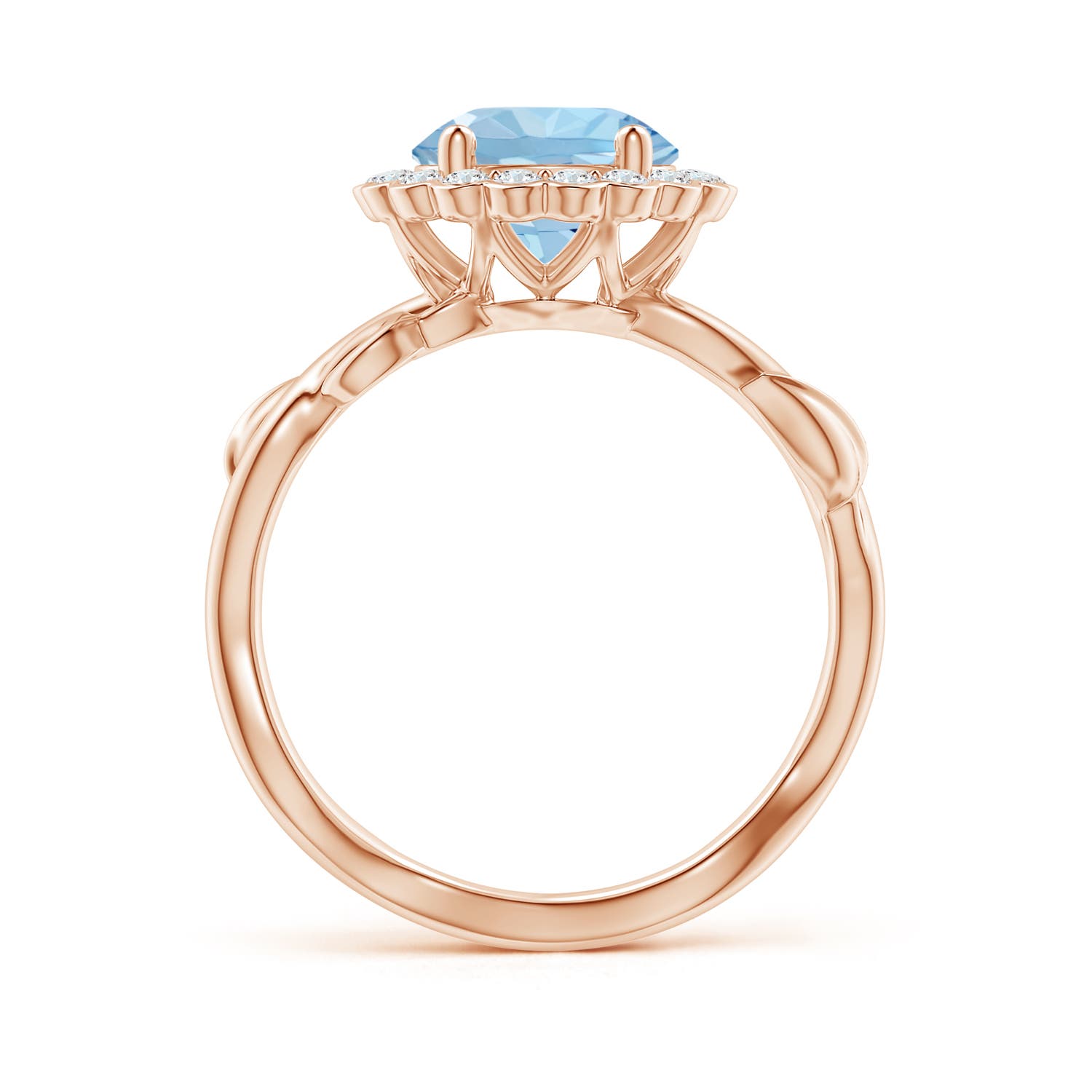 AAA - Aquamarine / 1.85 CT / 14 KT Rose Gold