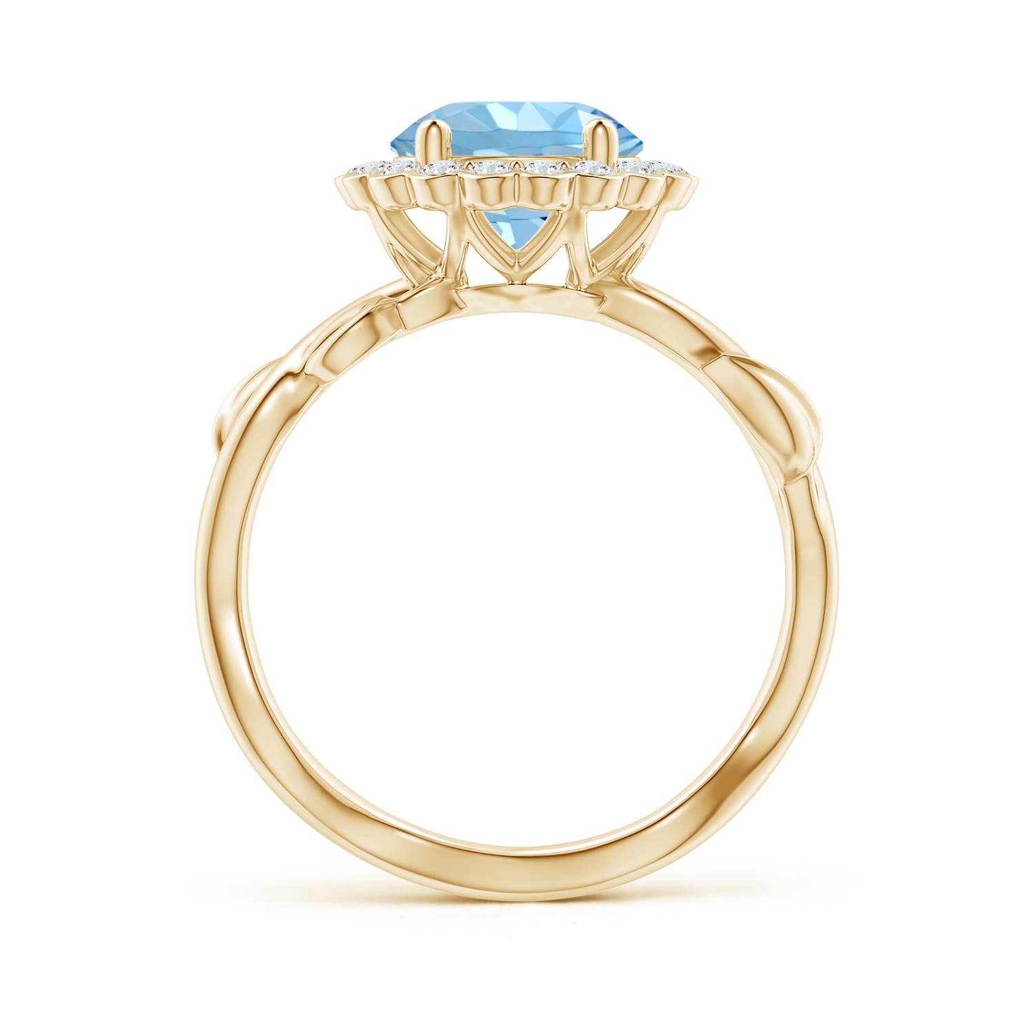 AAAA - Aquamarine / 1.85 CT / 14 KT Yellow Gold