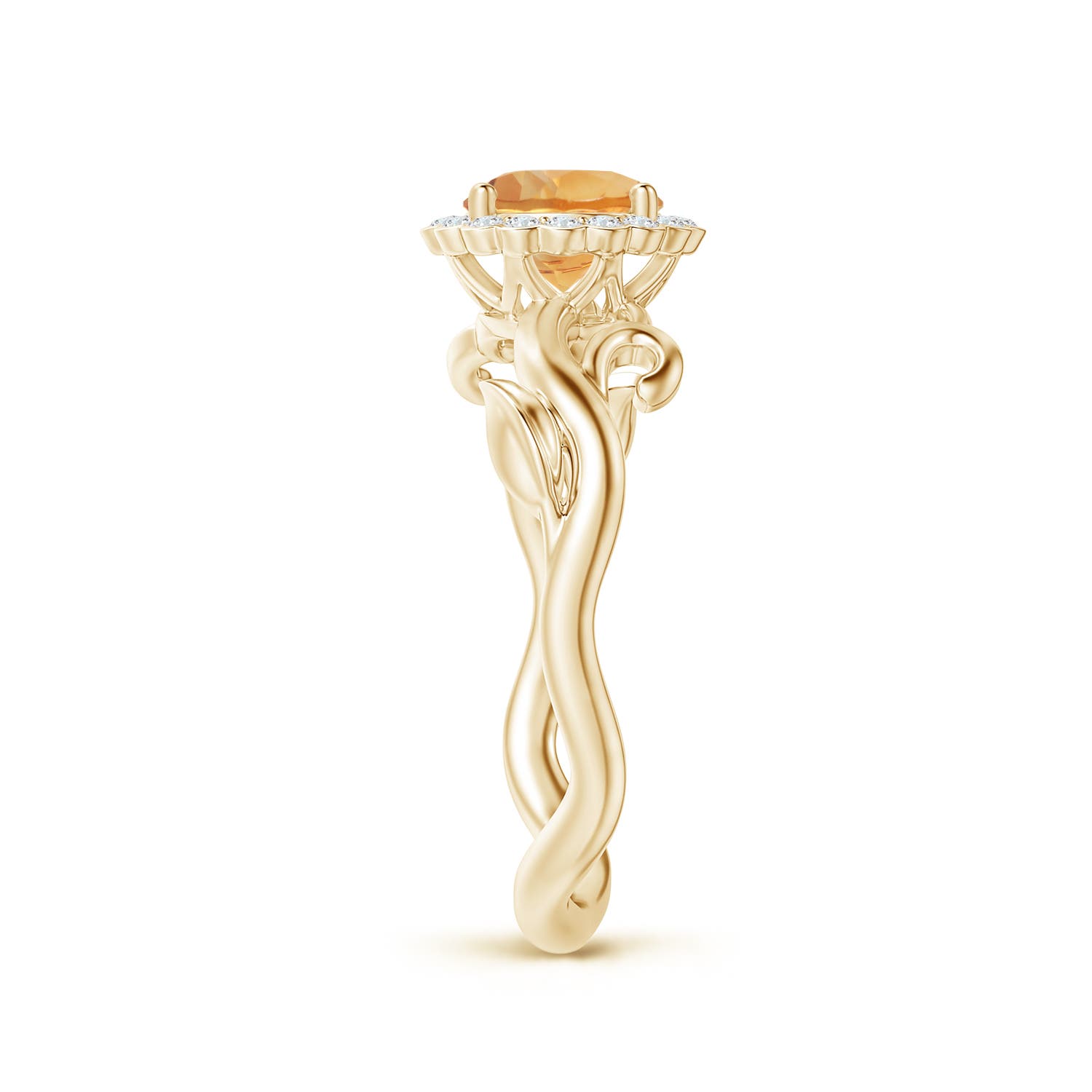 A - Citrine / 0.81 CT / 14 KT Yellow Gold