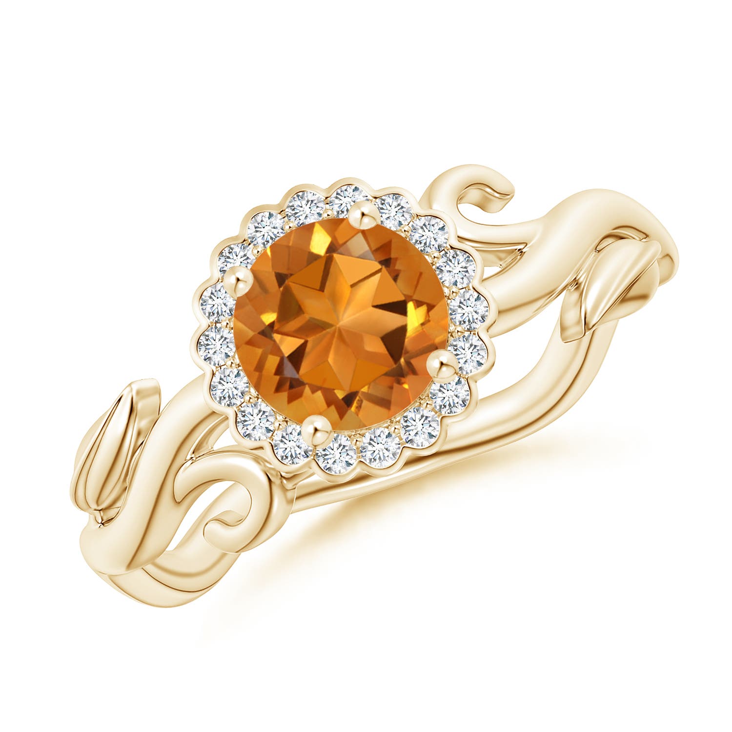 AAA - Citrine / 0.81 CT / 14 KT Yellow Gold