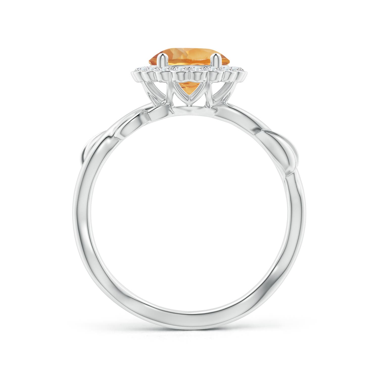 A - Citrine / 1.43 CT / 14 KT White Gold