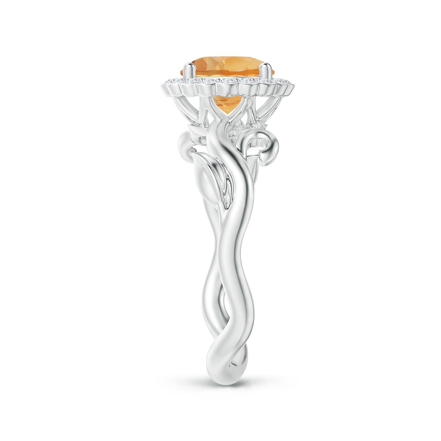 A - Citrine / 1.43 CT / 14 KT White Gold