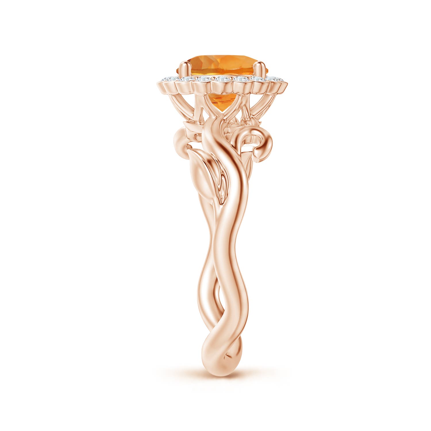 AAA - Citrine / 1.43 CT / 14 KT Rose Gold