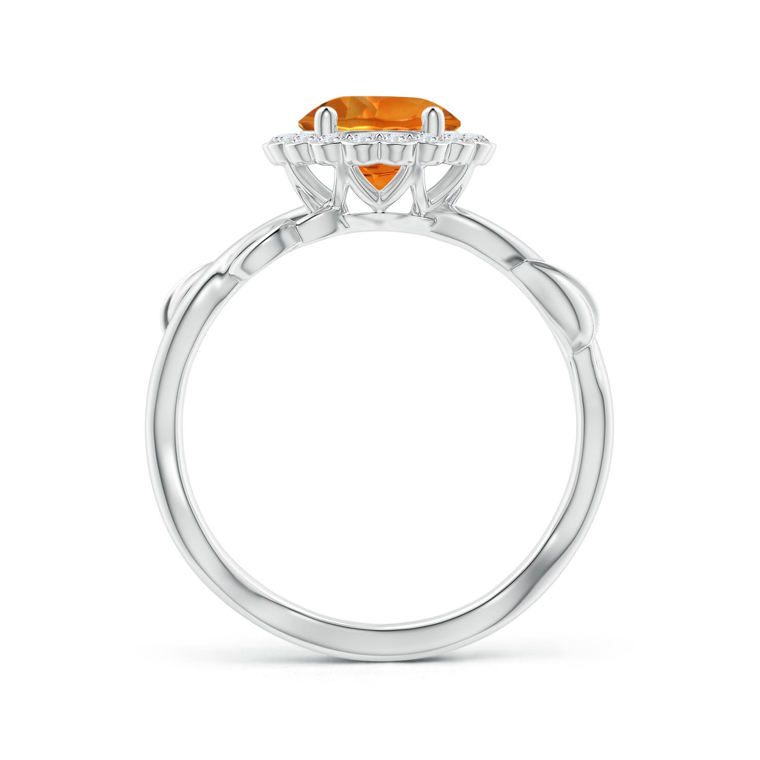 AAAA - Citrine / 1.43 CT / 14 KT White Gold