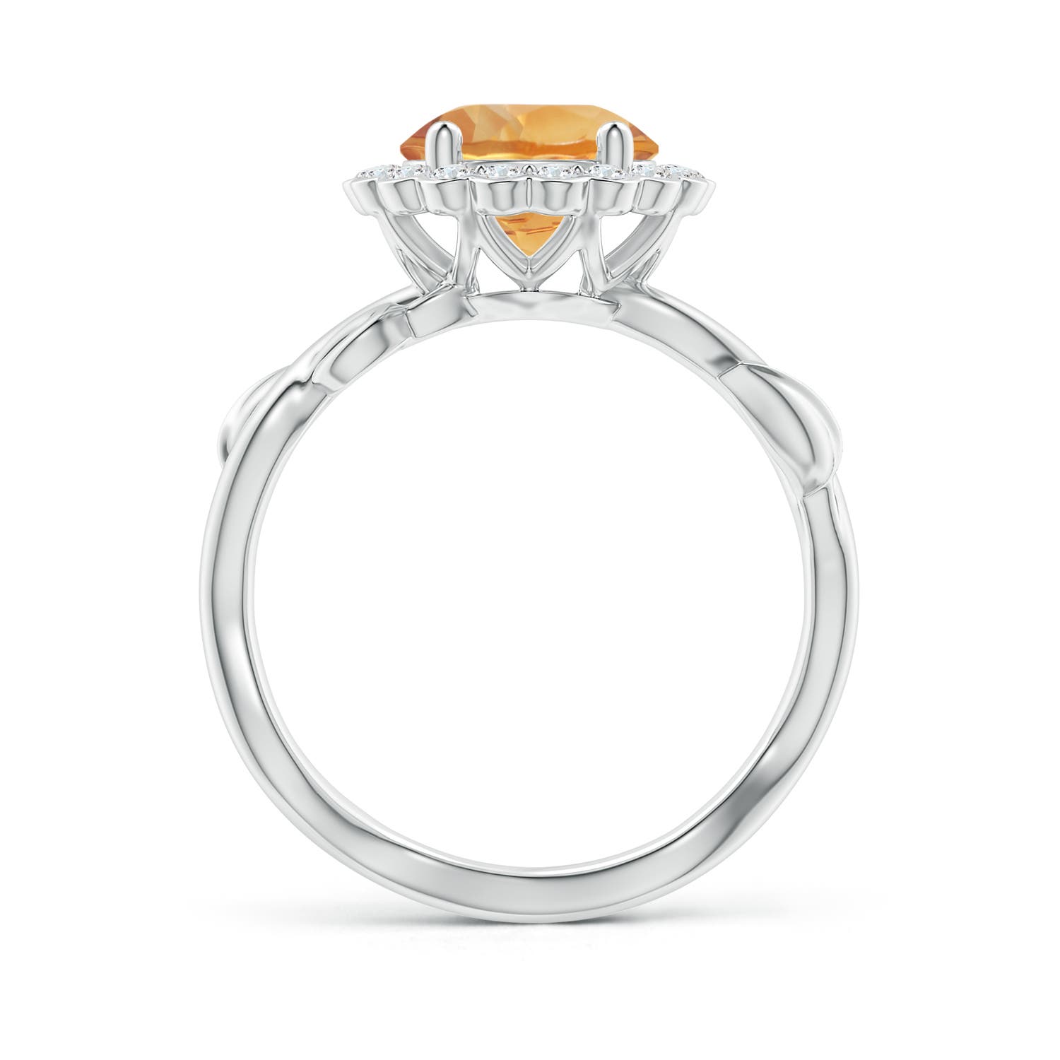 A - Citrine / 1.95 CT / 14 KT White Gold