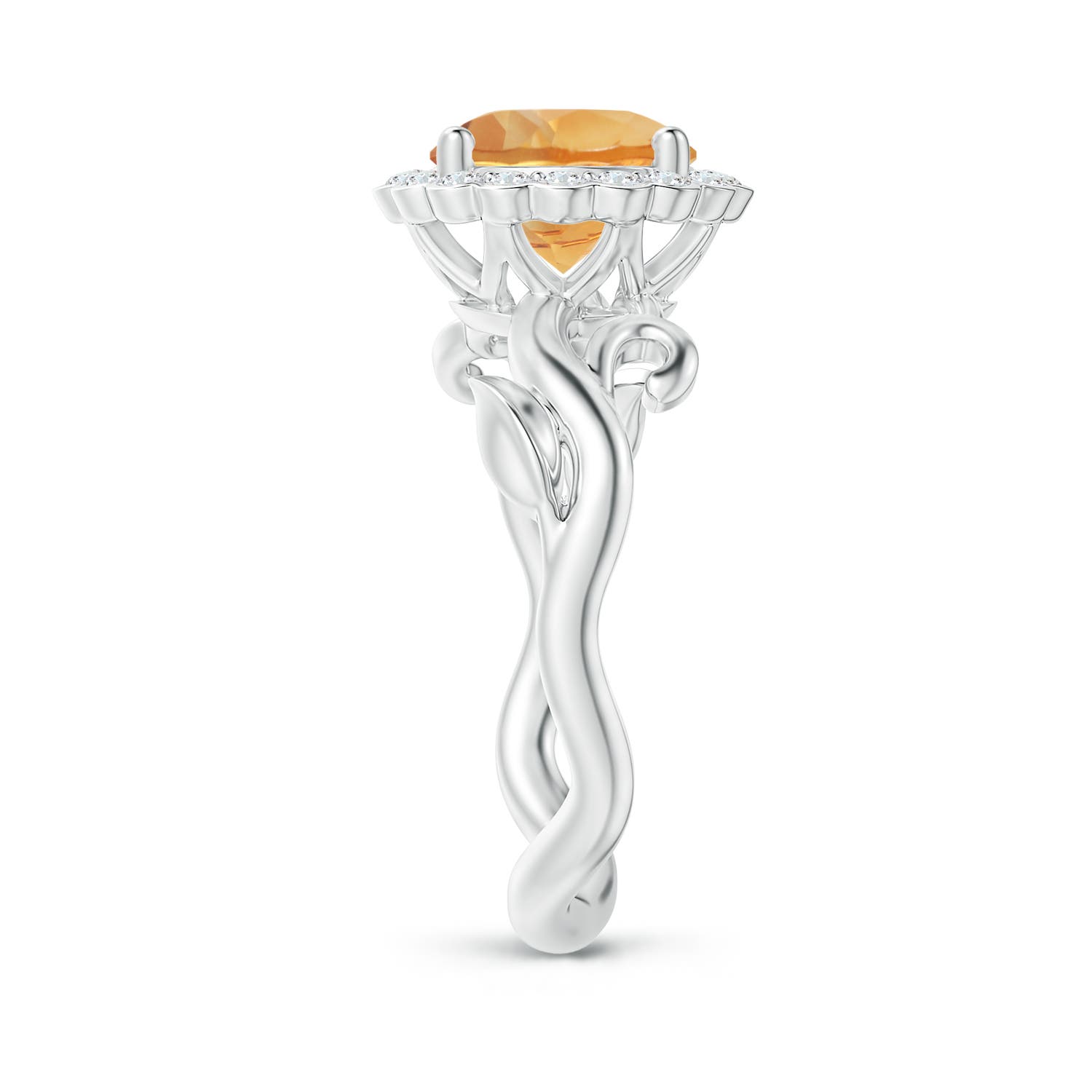 A - Citrine / 1.95 CT / 14 KT White Gold