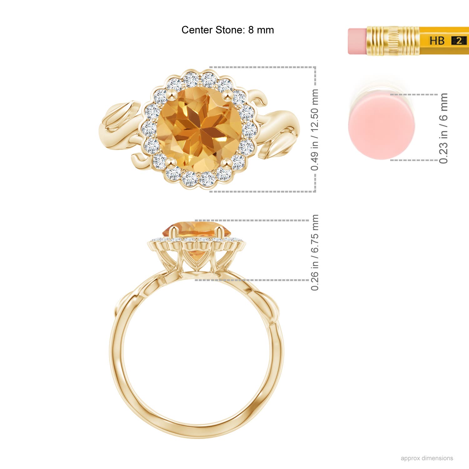 A - Citrine / 1.95 CT / 14 KT Yellow Gold