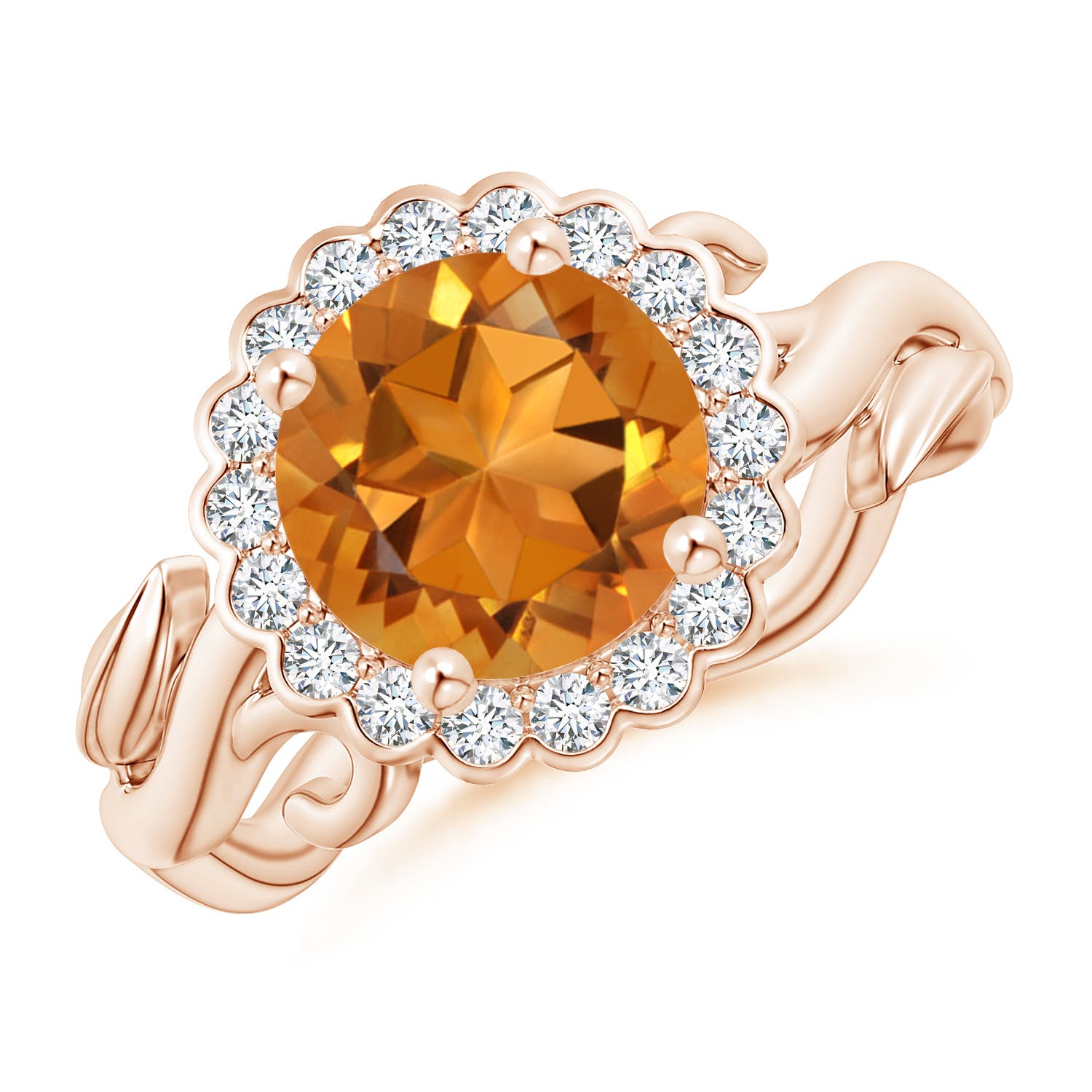 AAA - Citrine / 1.95 CT / 14 KT Rose Gold