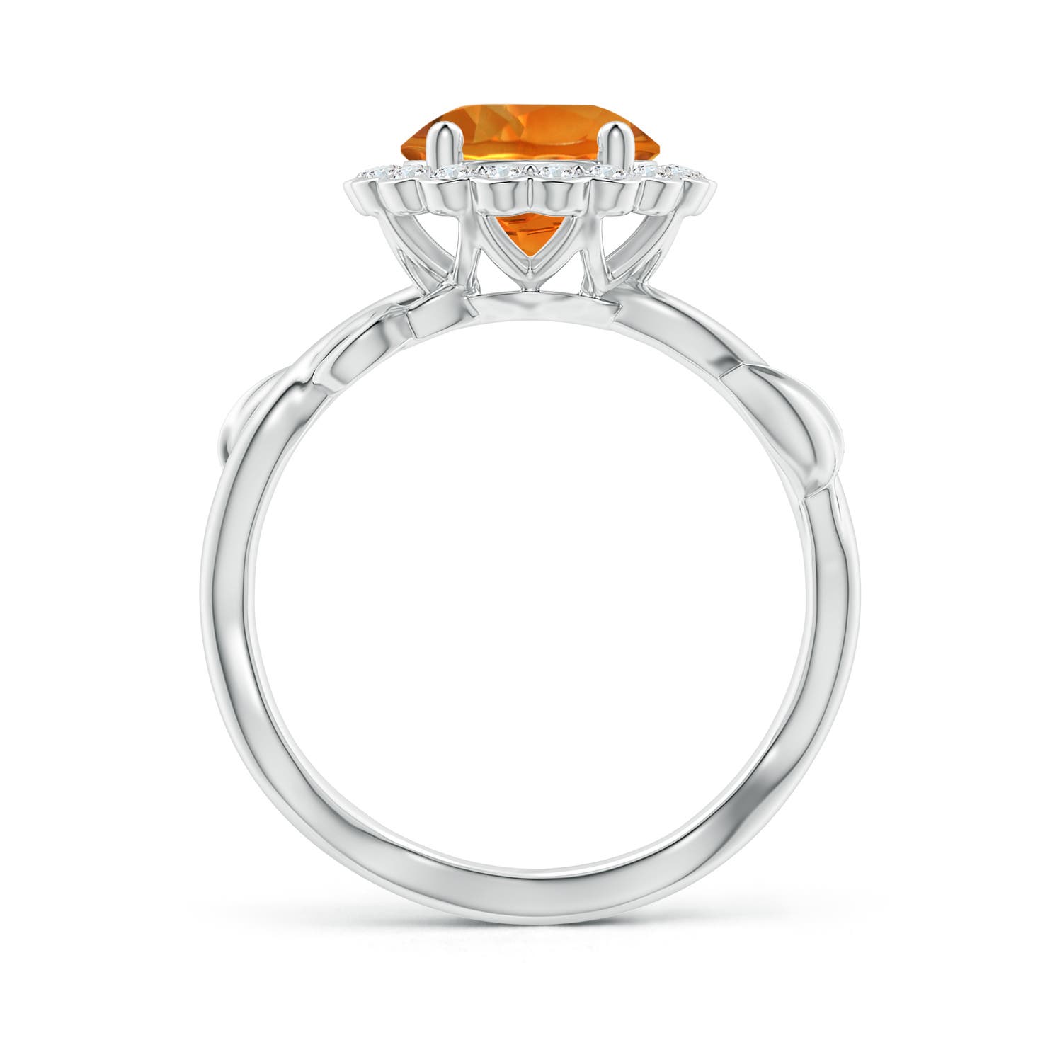 AAAA - Citrine / 1.95 CT / 14 KT White Gold