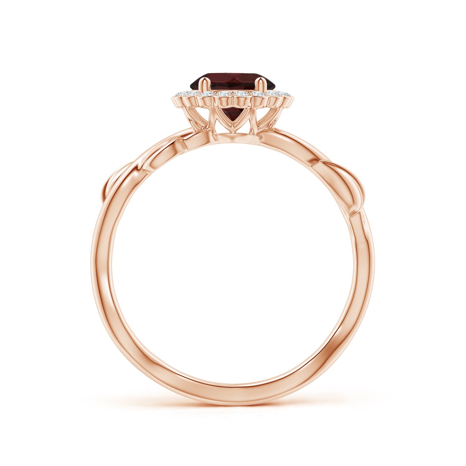 A - Garnet / 1.22 CT / 14 KT Rose Gold