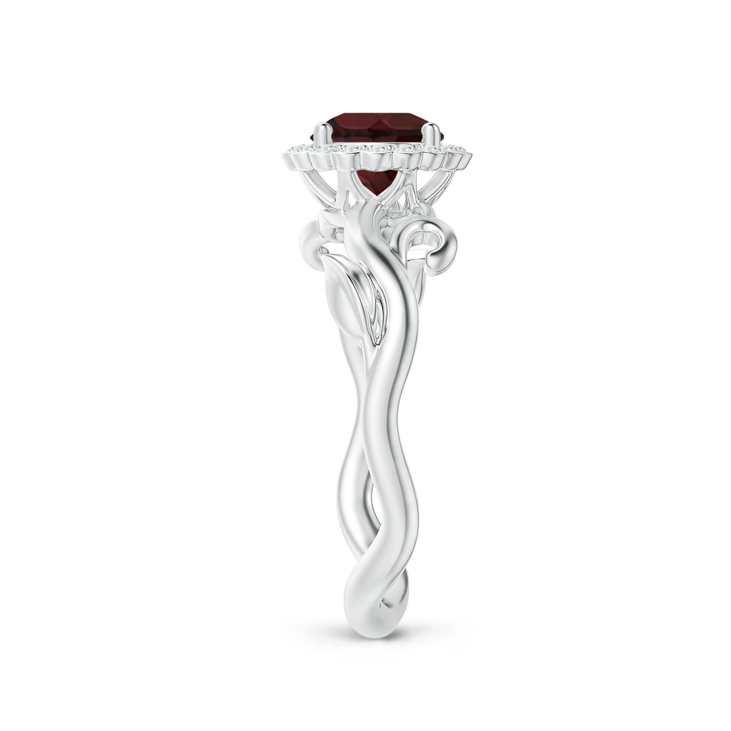 A - Garnet / 1.22 CT / 14 KT White Gold