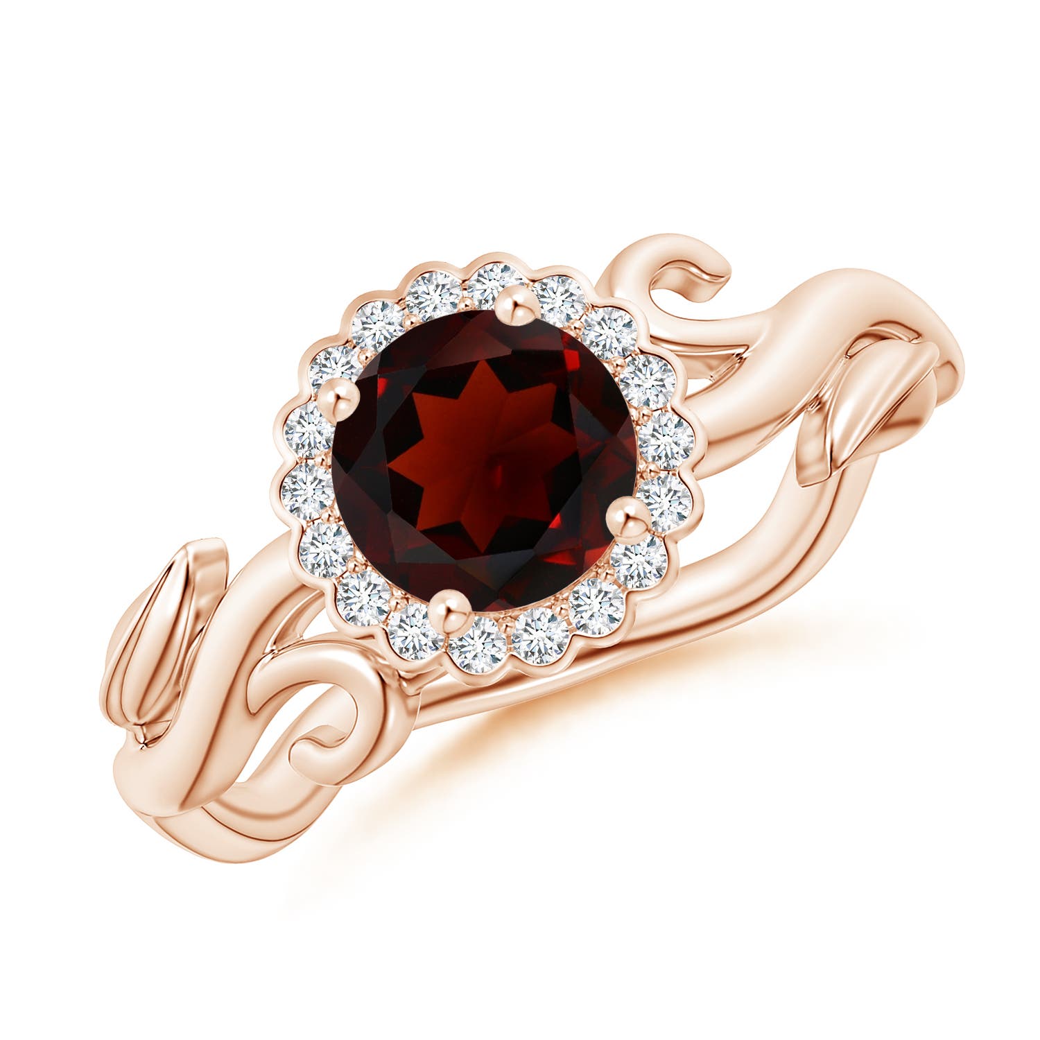 AA - Garnet / 1.22 CT / 14 KT Rose Gold