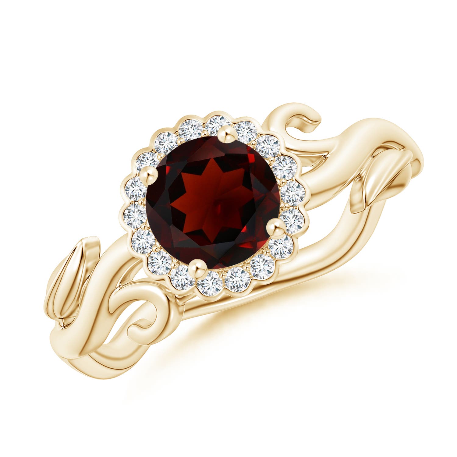 AA - Garnet / 1.22 CT / 14 KT Yellow Gold