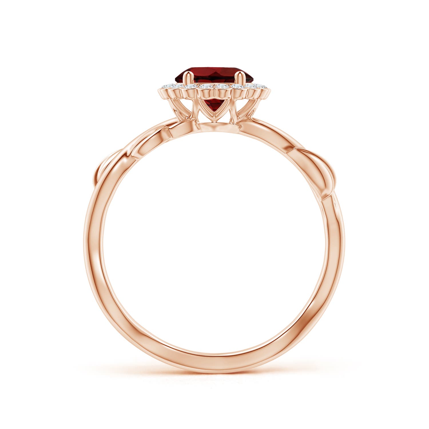 AAA - Garnet / 1.22 CT / 14 KT Rose Gold