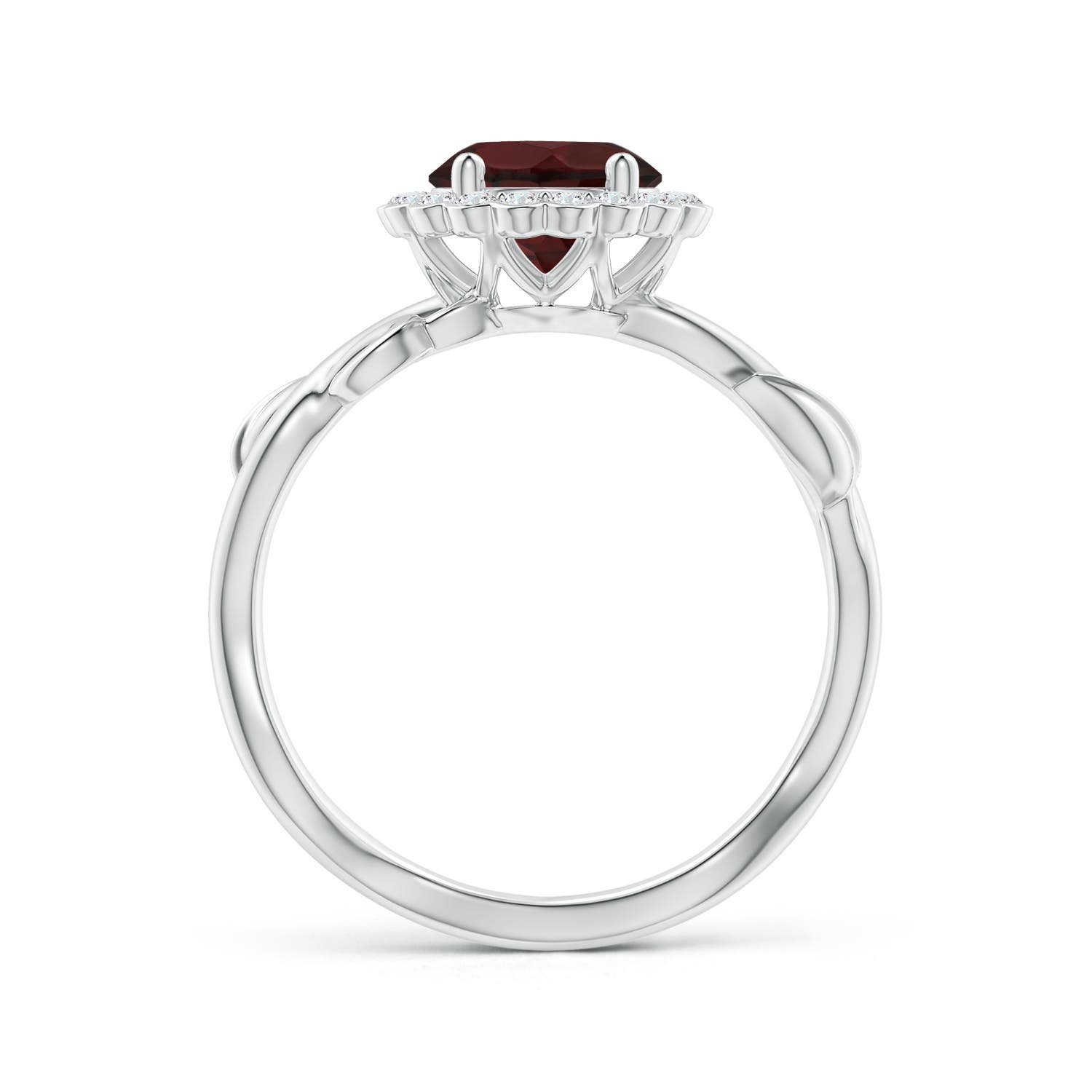 A - Garnet / 1.86 CT / 14 KT White Gold