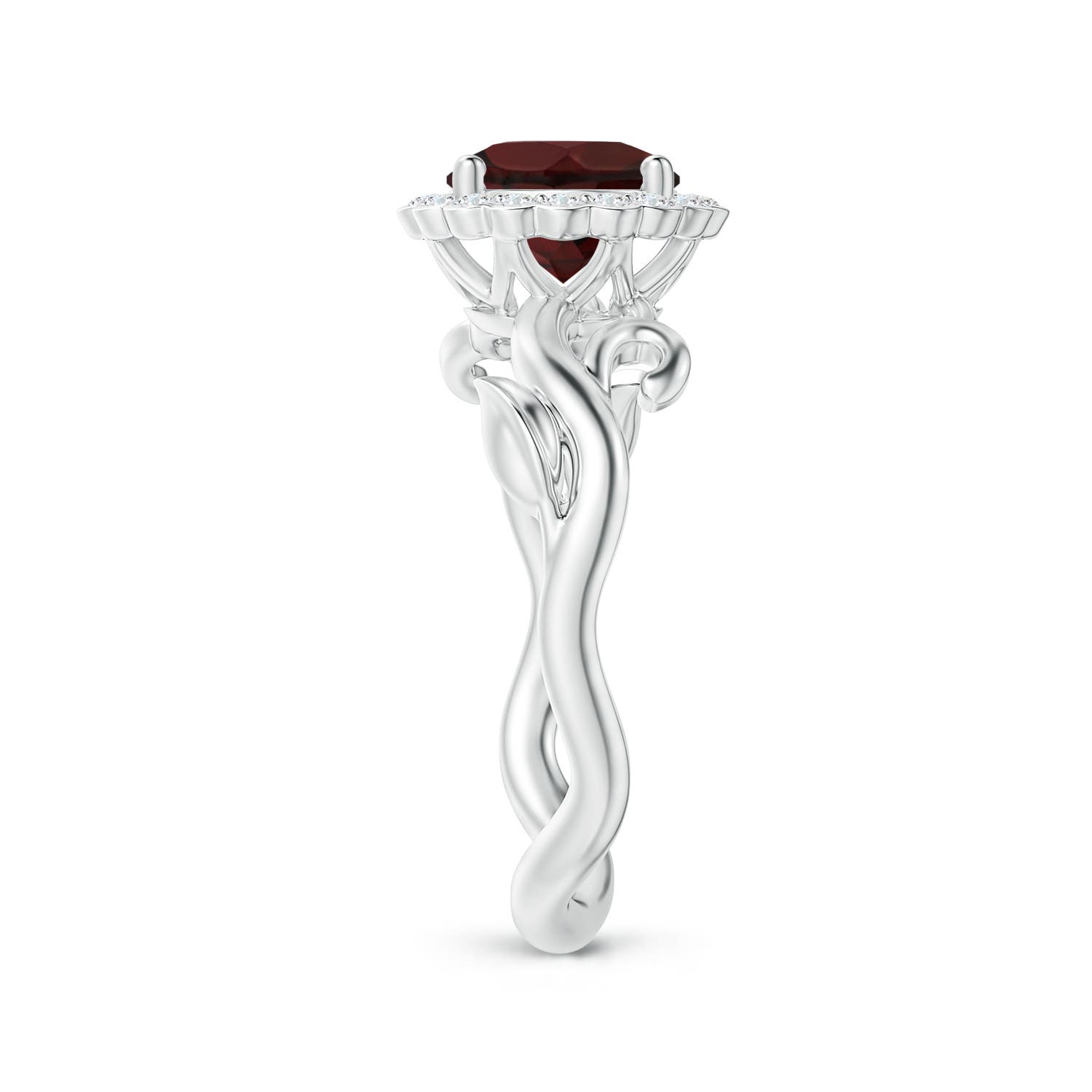 A - Garnet / 1.86 CT / 14 KT White Gold